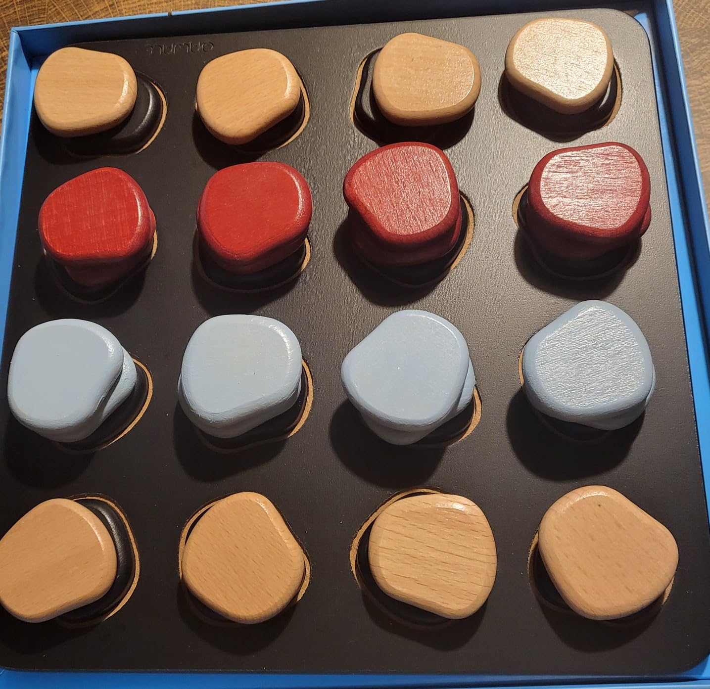 Qawale - from Creators of Quoridor | Mensa Select | Award-Winning Wooden Abstract Strategy Board Game for Kids and Adults | Strategic Stone Stacking | 60 Secs to Learn | Ages 8+ | 2 Players | 15 Min customer photo 1