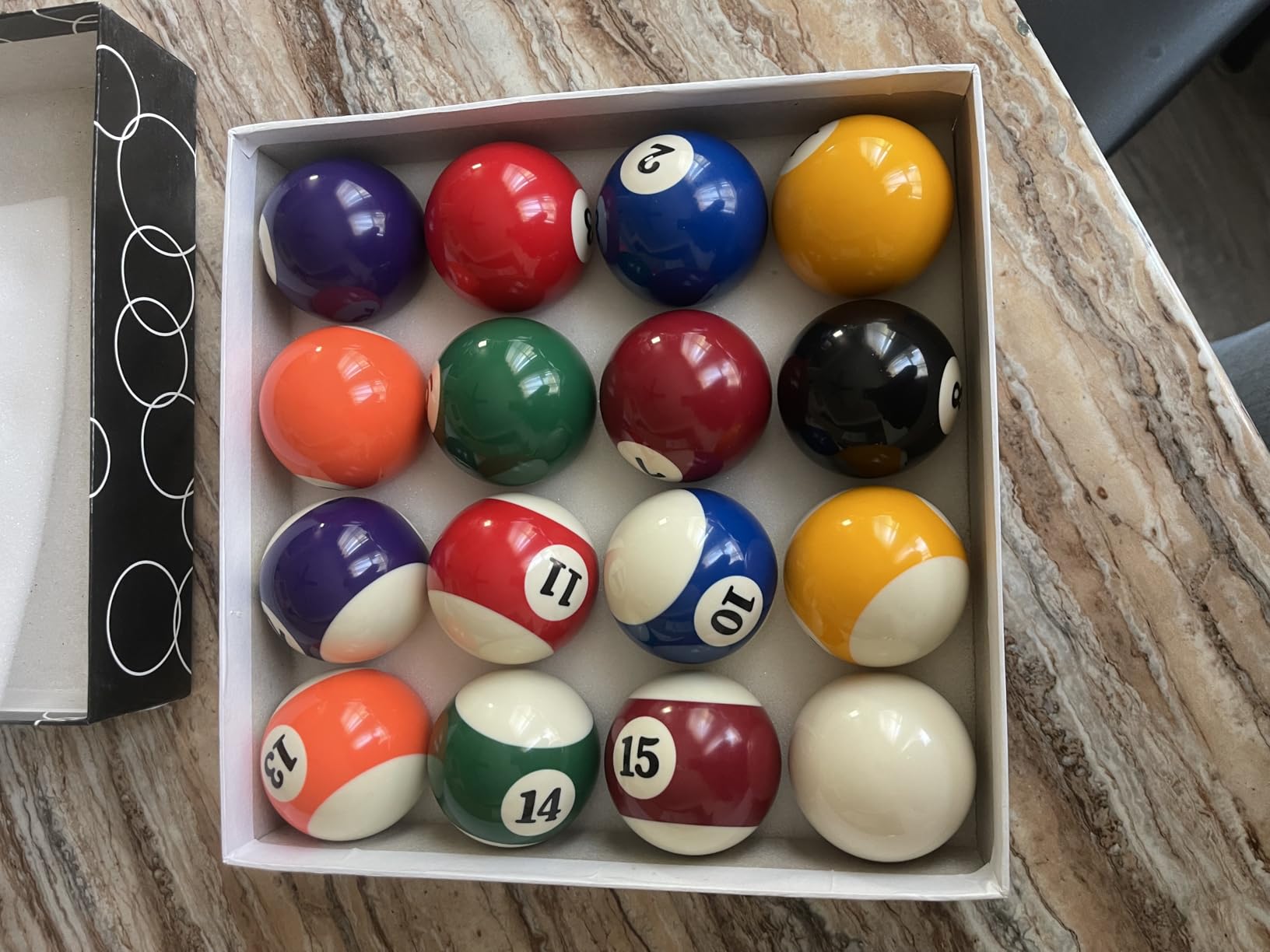HMQQ Billiard Balls Set, Regulation Size 2-1/4