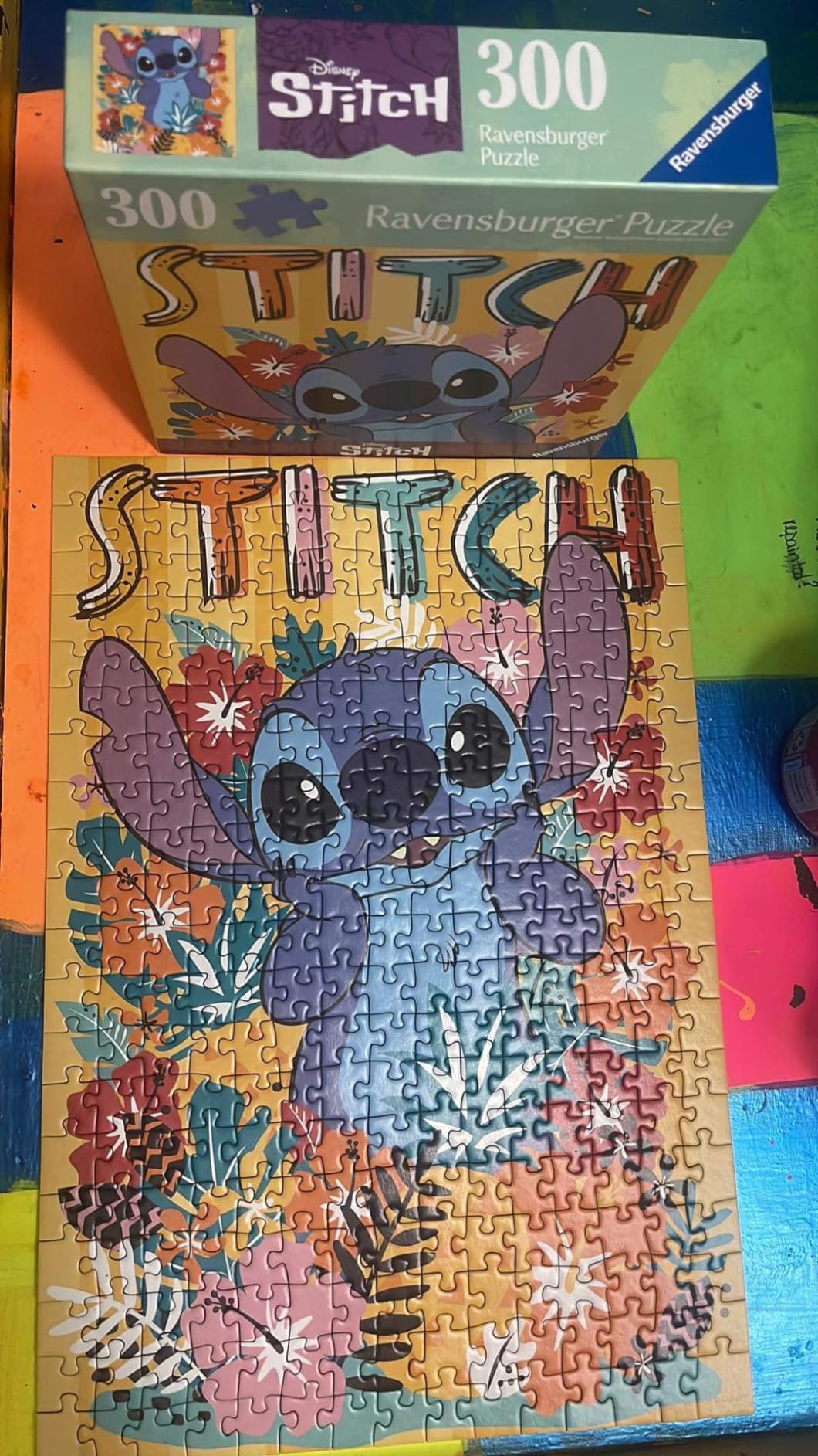 Ravensburger - Disney Stitch - 300 Piece Jigsaw Puzzle - Beautiful Hawaiian Scene - Premium Quality customer photo 1