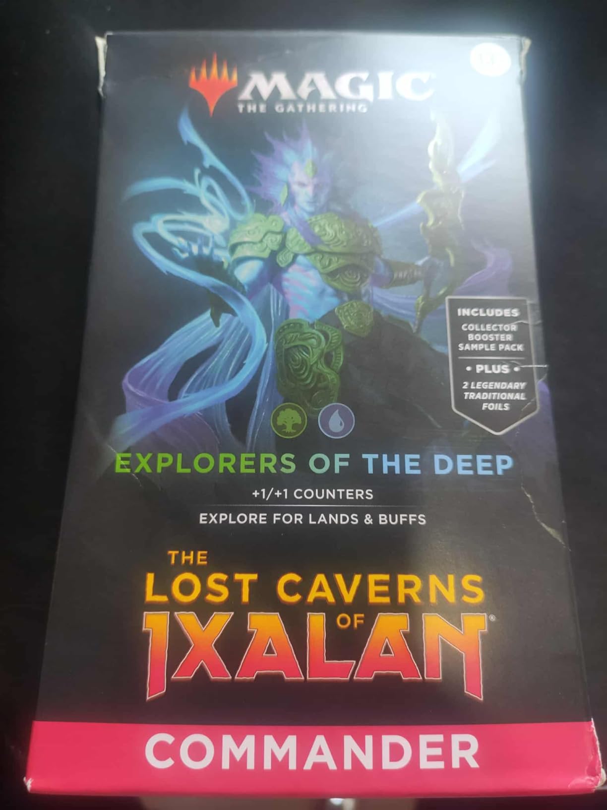 Magic: The Gathering The Lost Caverns of Ixalan Commander Deck - Explorers of the Deep (100-Card Deck, 2-Card Collector Booster Sample Pack + Accessories) customer photo 1