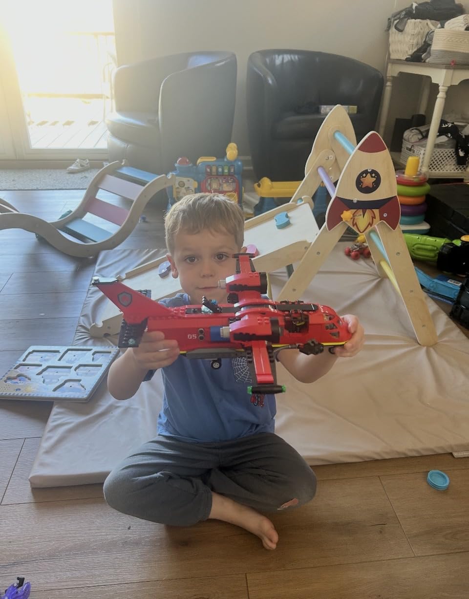 LEGO City Fire Rescue Plane Toy for Kids and Fans of Firefighter Toys, Fun Birthday Gift Idea for Boys and Girls Ages 6+ who Love Airplane Toys and Imaginative Play, Includes 3 Minifigures, 60413 customer photo 1