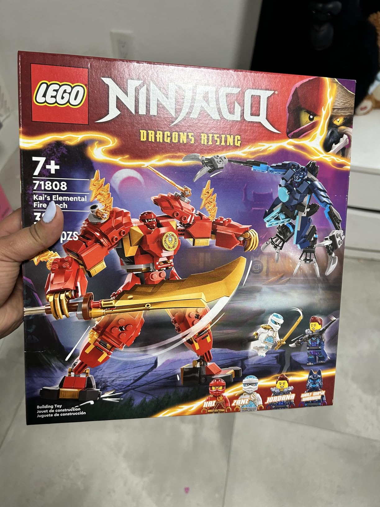LEGO NINJAGO Kai's Elemental Fire Mech Action Figure 71808, Ages 7+ customer photo 2