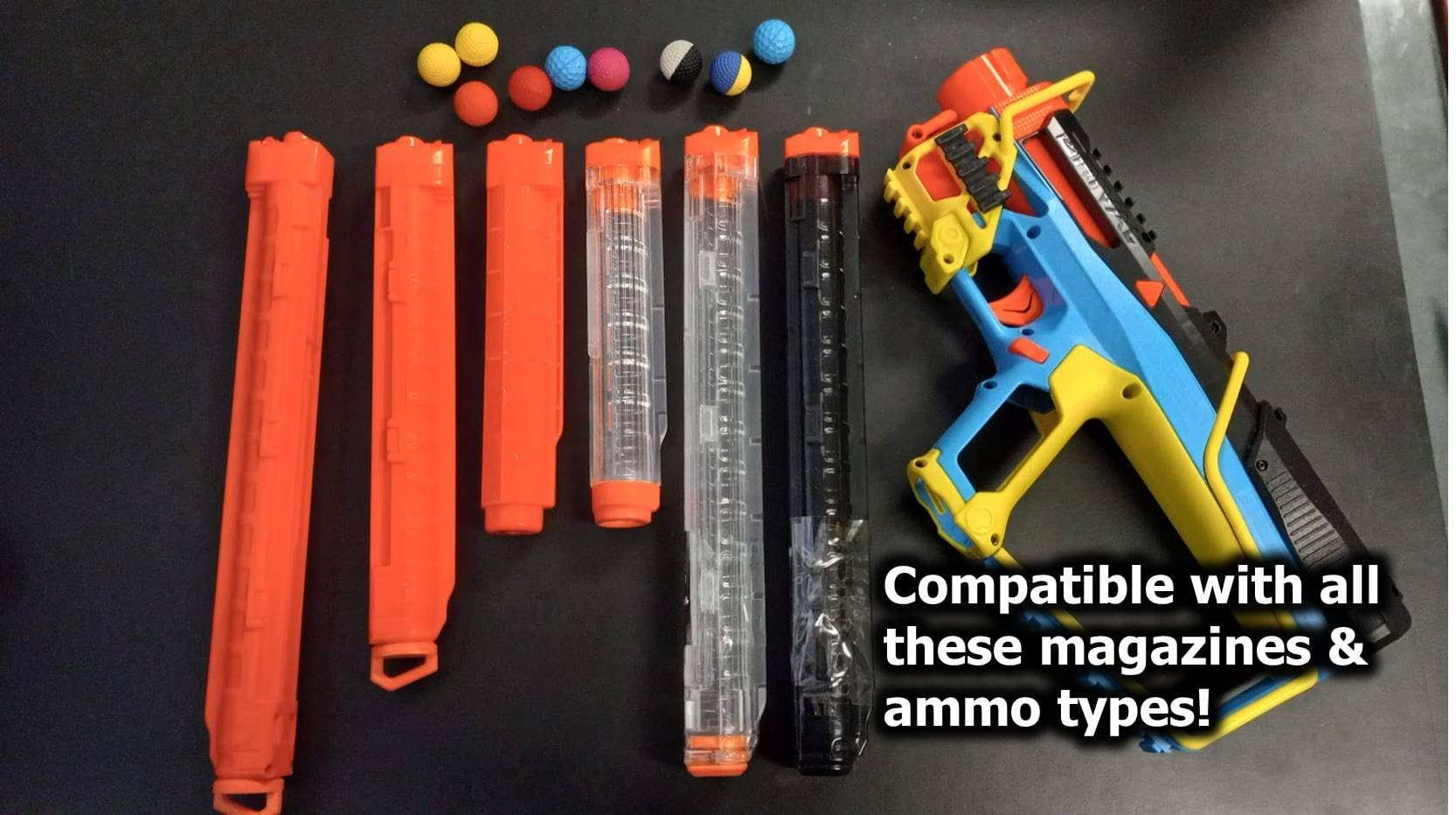 Nerf Rival Mirage XXIV-800 Blaster, 10 Nerf Rival Accu-Rounds, 2 Ways to Load, 8 Round Removable Magazine, Pump Action Priming customer photo 2