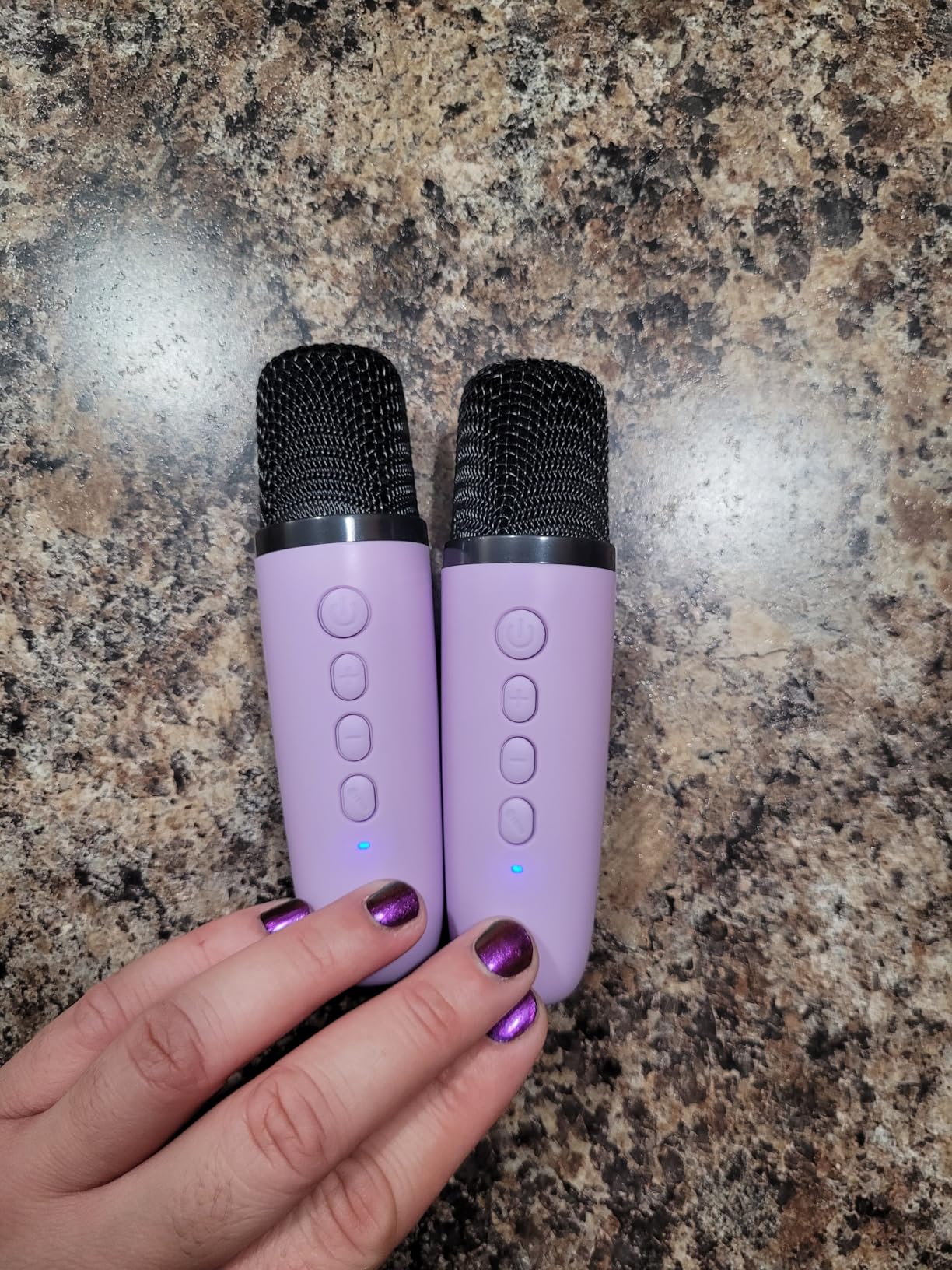 Mini Karaoke Machine, Portable Bluetooth Karaoke Speaker with 2 Wireless Microphones and Party Lights for Kids and Adults, Birthday Gifts for Girls Boys Family Home Party customer photo 2