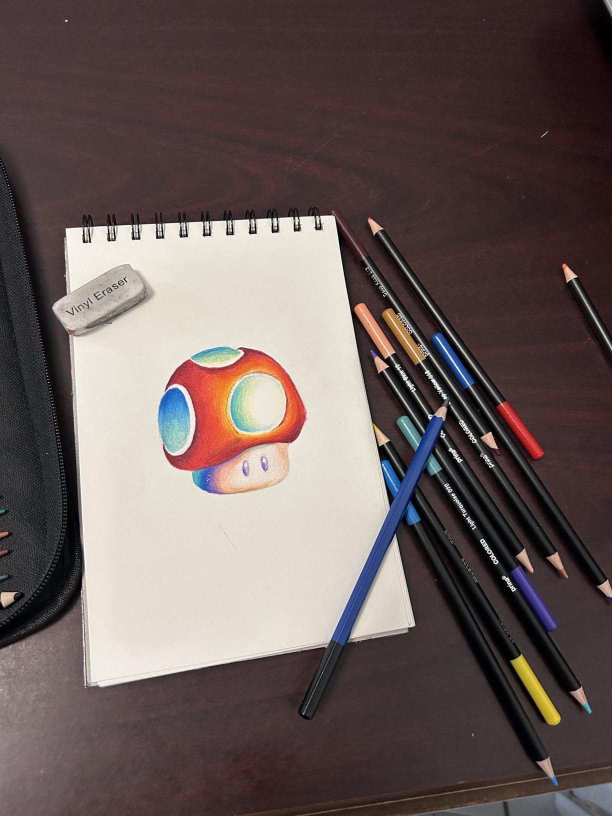 PRINA 81 Drawing Set Sketching Kit, Pro Sketch Pencils Art Supplies with Rainbow, Colored, Graphite, Watercolor, Metallic, Charcoal Pencil, Sketchbook, Coloring Book, Gift Case for Artists Adults Kids customer photo 2