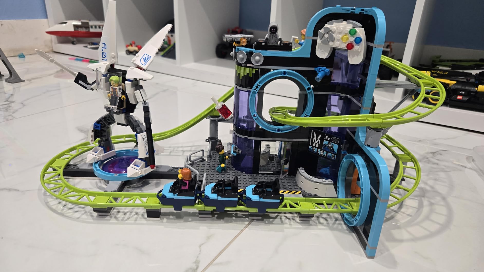 LEGO City Robot World Roller Coaster Building Set - Kids Engineering Toy with Posable Mech Suit for Boys & Girls, Ages 8+ - Gift Ideas for Christmas - 60421 customer photo 2