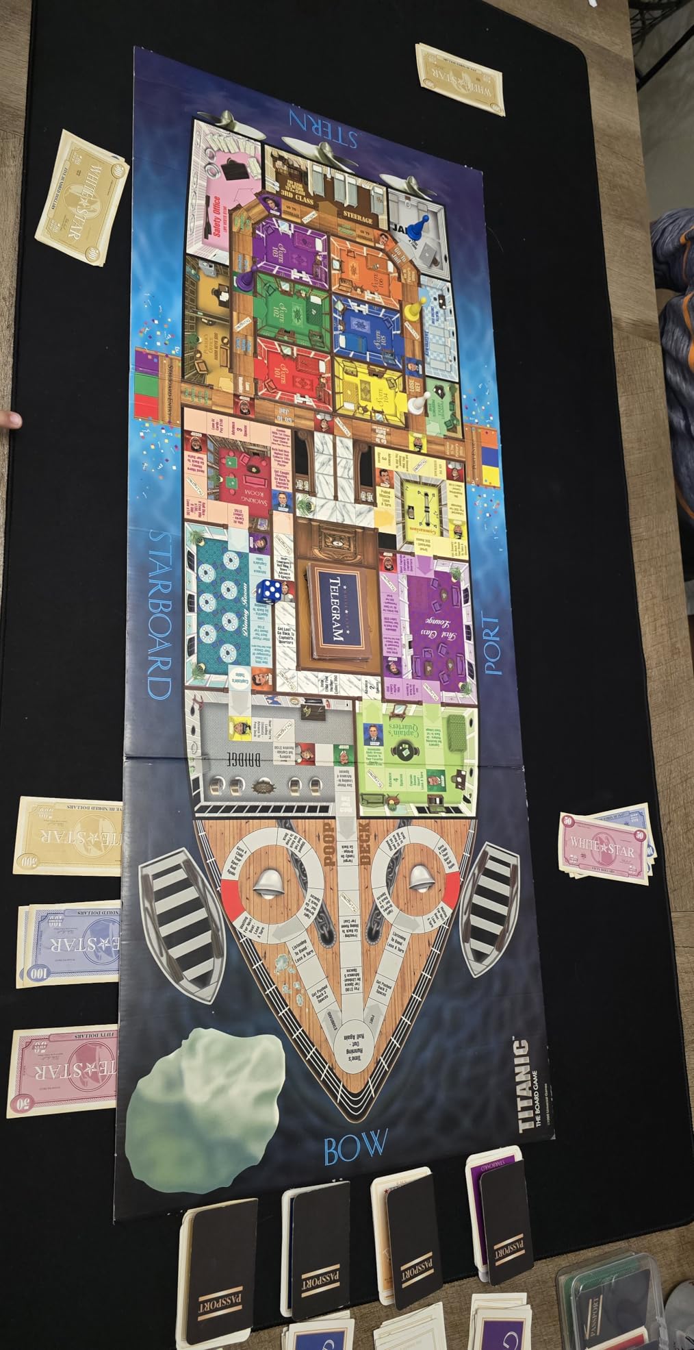 Large Tabletop Game Playmat, Poker Mat, Water and Stain Resistant Non-Slip Desk Mat, Mahjong Mat, Card and Roleplaying Games MAT Thick Stitched Edge Cushioned Rubber Mat (120 x 60cm x 2mm) Black customer photo 2