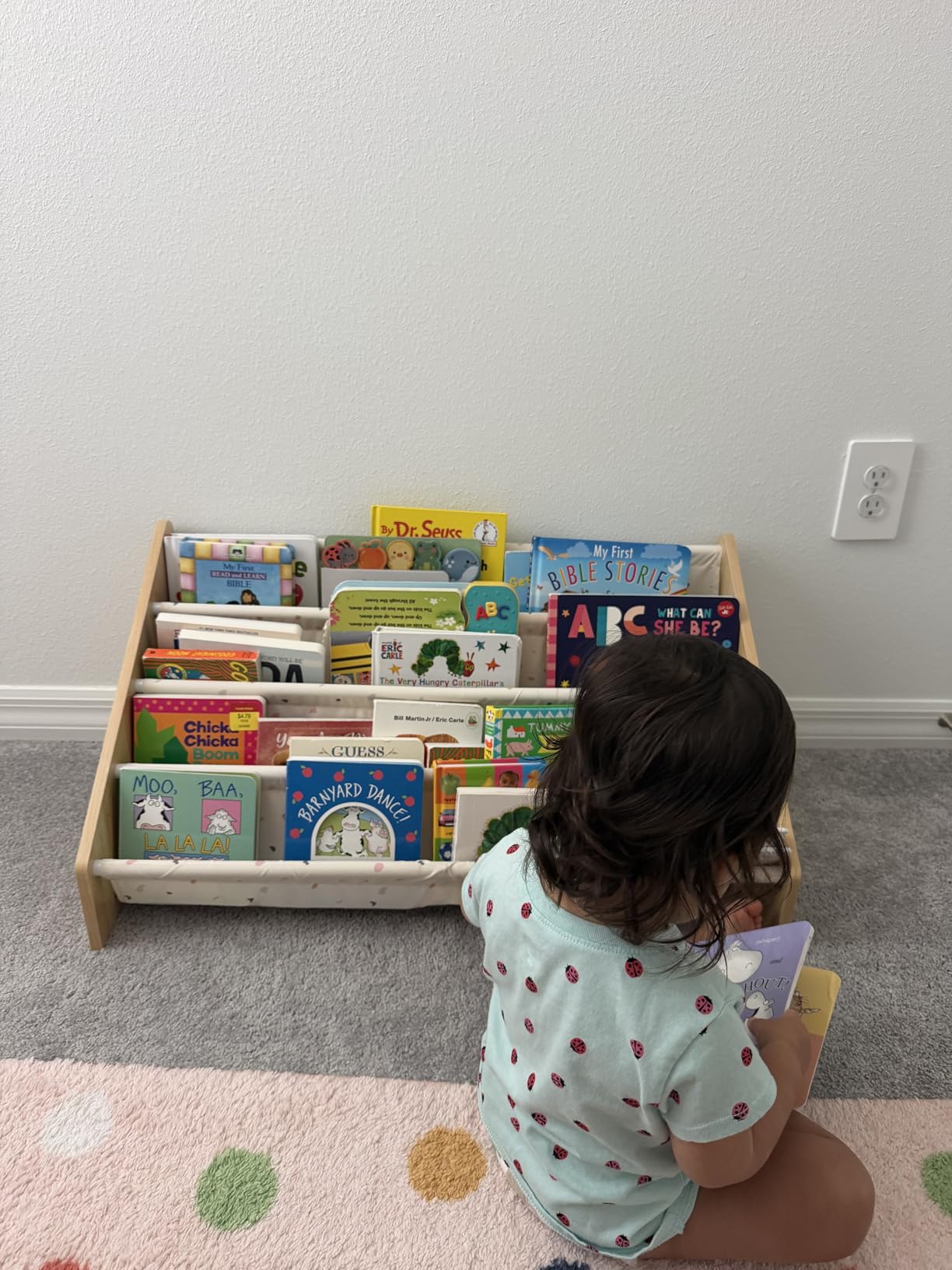 ZICOTO Decorative Wooden Bookshelf for Kids Rooms - Keeps Plenty of Books Neatly Organized & Within Reach for Toddlers - Easy Install Montessori Book Shelf for Baby's Bedroom or Playroom Decor customer photo 1