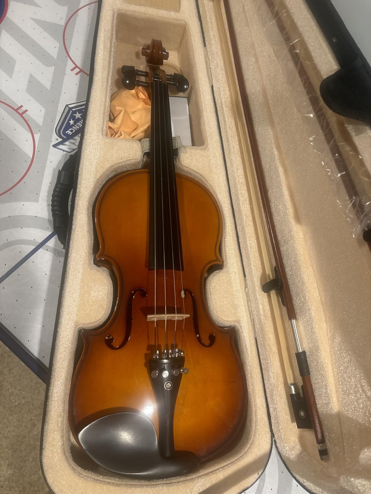 Cecilio CVN-300 4/4 Violin For Beginners, Full Size Fiddle Set For Student Adults, Solidwood Ebony Fitted Starter Violins Kit with Hard Case, Bow, Stringed Musical Instruments customer photo 1