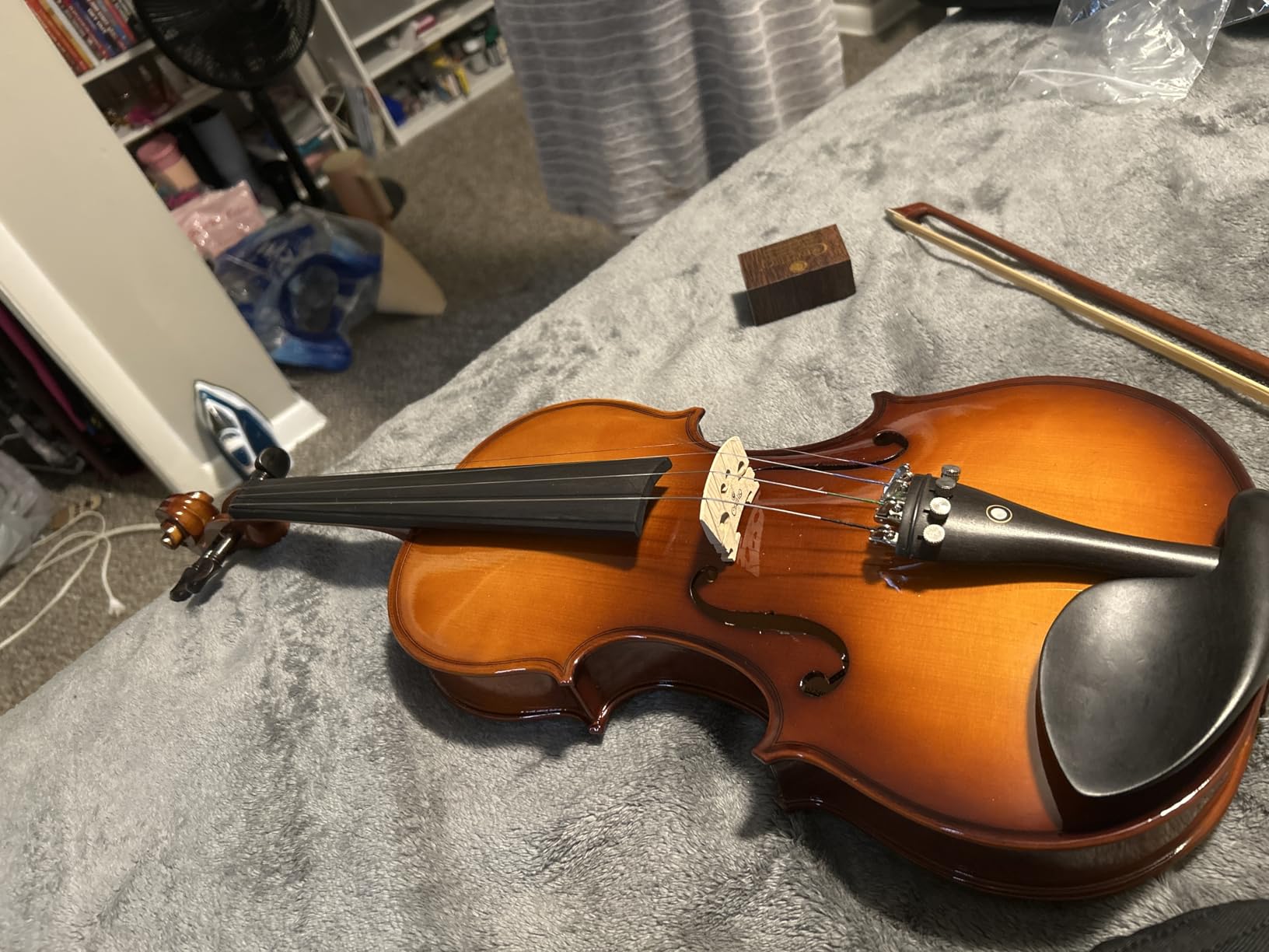 Cecilio CVN-300 4/4 Violin For Beginners, Full Size Fiddle Set For Student Adults, Solidwood Ebony Fitted Starter Violins Kit with Hard Case, Bow, Stringed Musical Instruments customer photo 2