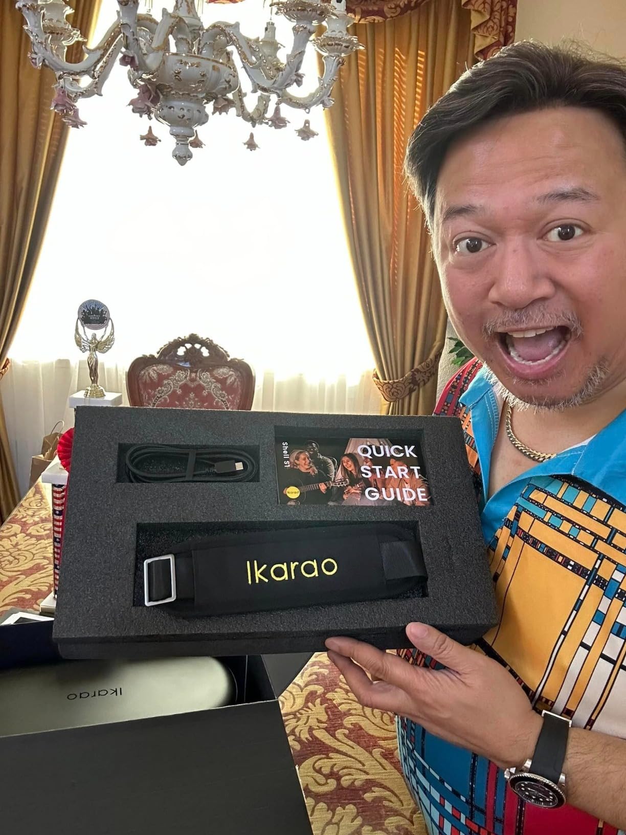 Ikarao Karaoke Machine for Adults, with Lyrics Display, 10.1