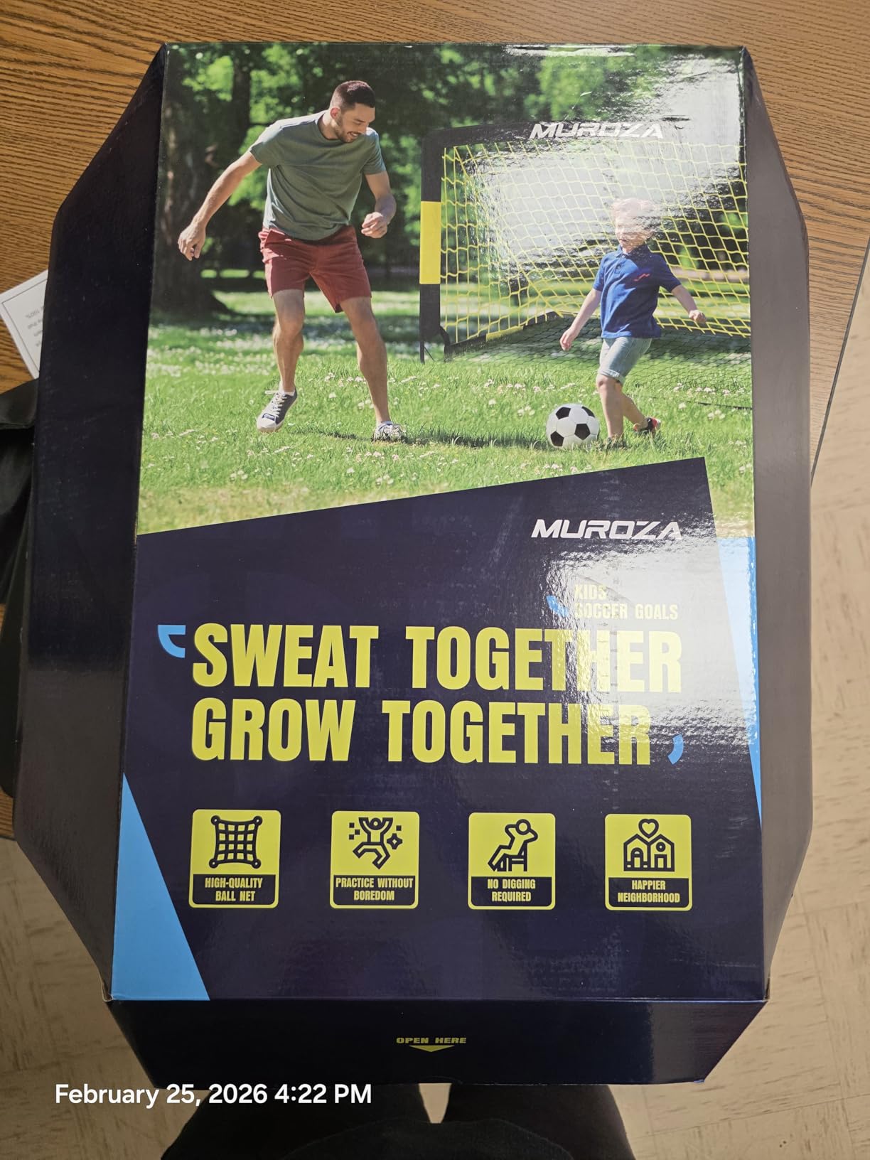 Soccer Goal, Kids Soccer Goals for Backyard Set, 2 Pack of Portable Pop Up Soccer Net with Soccer Ball, Cones, Complete Training Equipment for Youth, Toddler Outdoor Sports Games customer photo 2