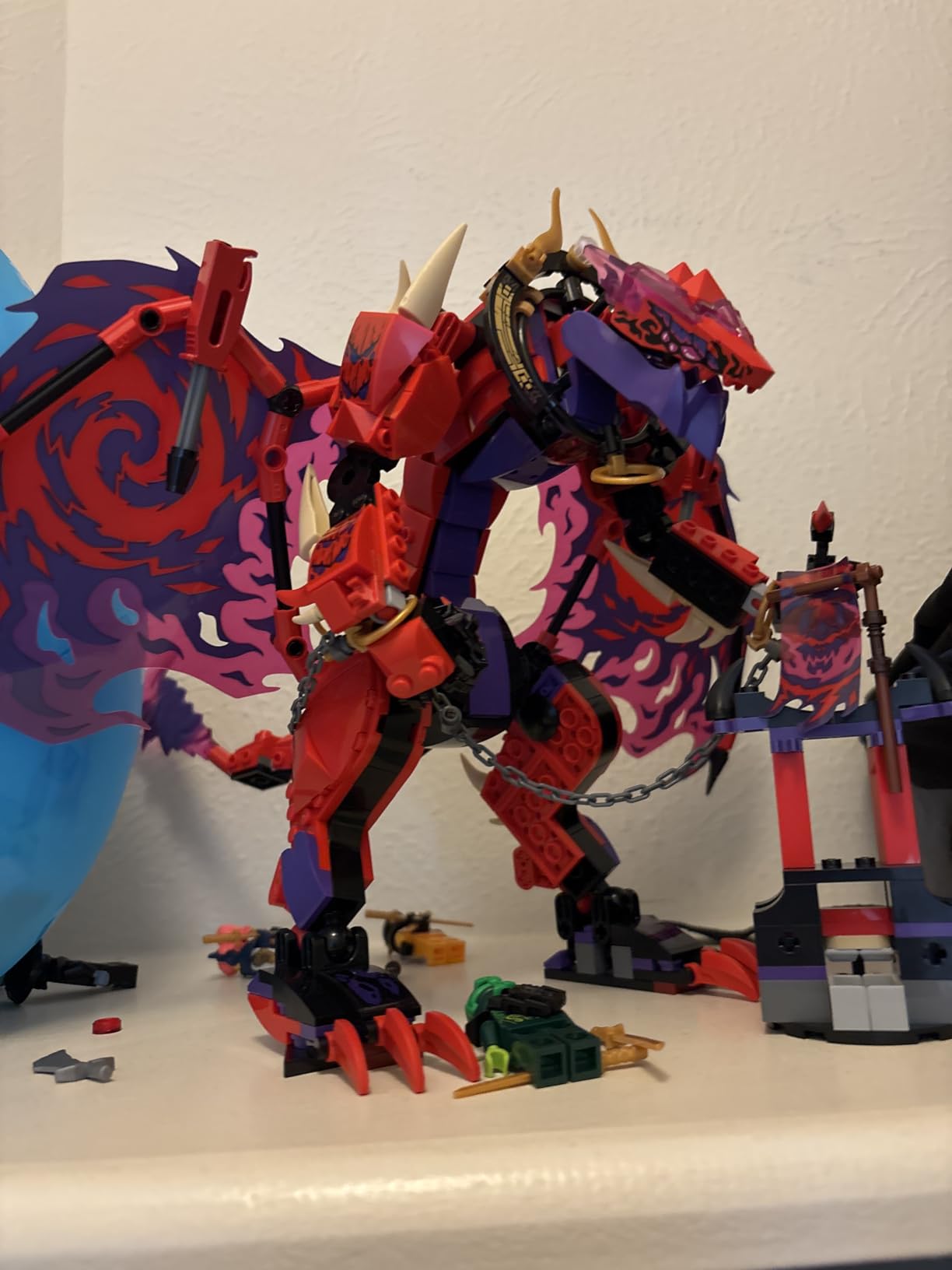 LEGO NINJAGO Thunderfang Dragon of Chaos Building Toy for Kids Ages 8+ - Dragon Rising Playset with 6 Minifigures and Poseable Figure - Birthday Gift Idea for Boys and Girls - 71832 customer photo 2