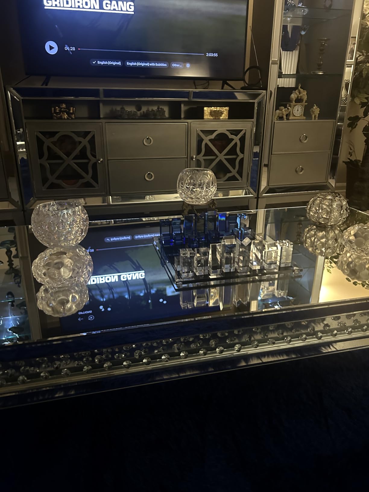 Luxury Acrylic Chess Set, Sophisticated Stylish Design, Multiple Colors Available (Clear/Blue-Azure) customer photo 1