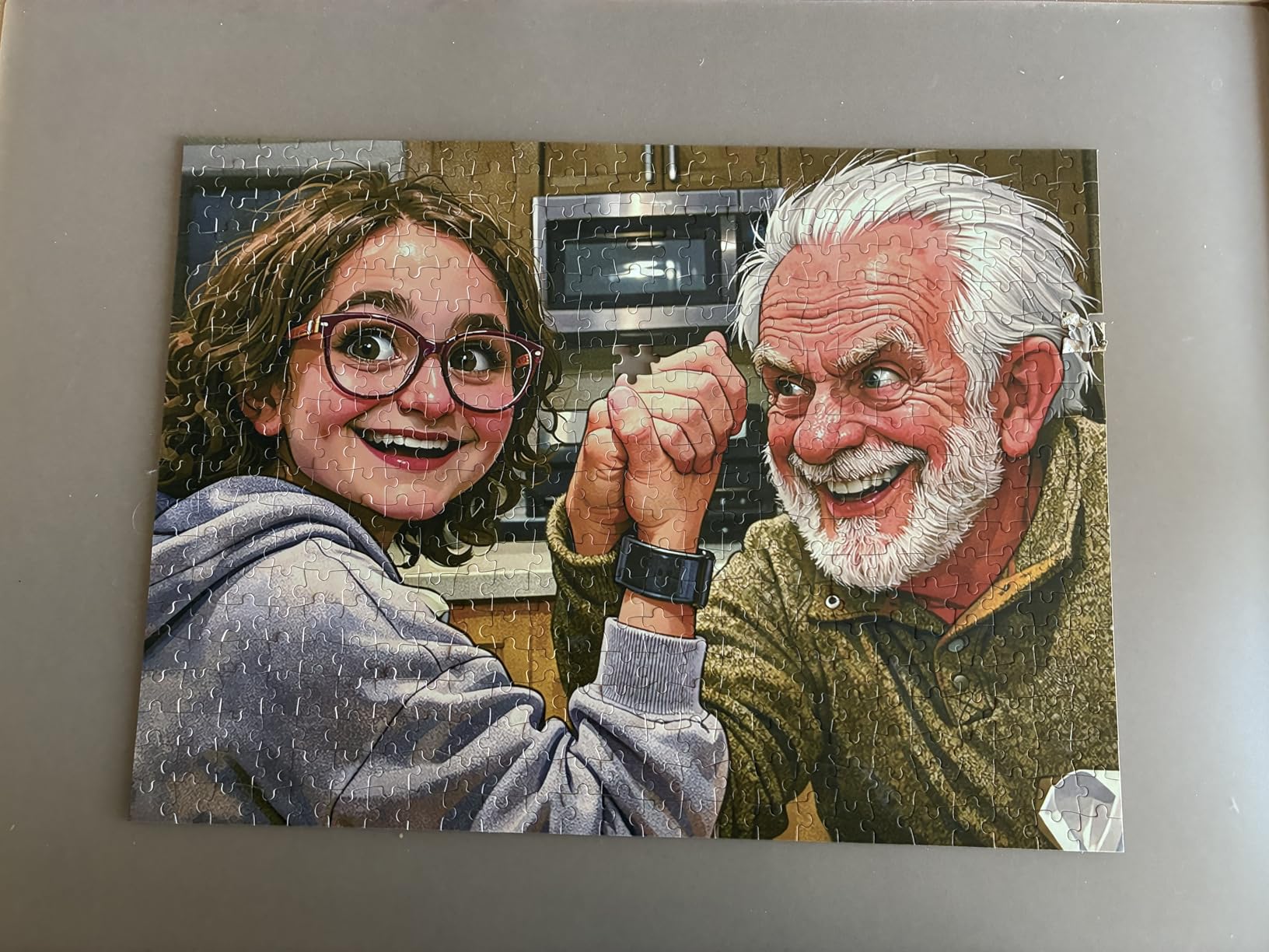 XINYIMAI Custom Photo Puzzle 1000 Pieces for Adults, Personalized Wooden Jigsaw Puzzle from Your Pictures, Unique Gift for Family Birthday Wedding Christmas customer photo 1