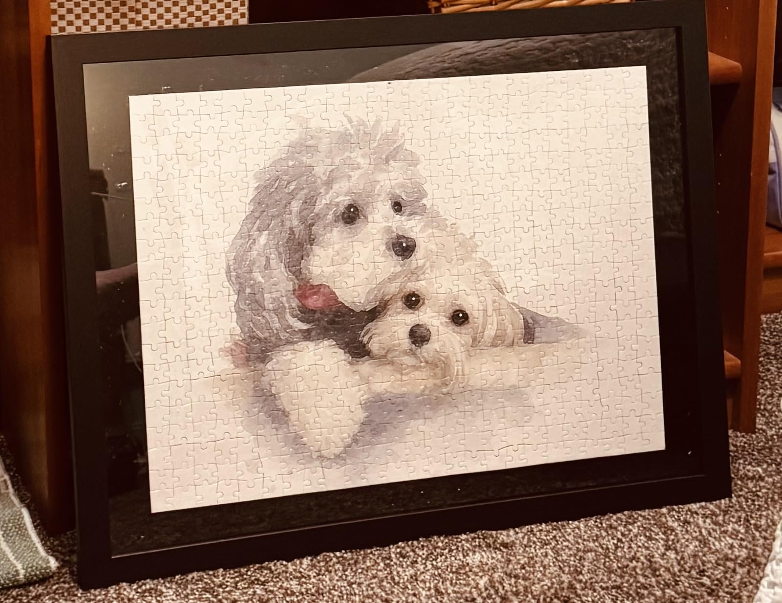 XINYIMAI Custom Photo Puzzle 1000 Pieces for Adults, Personalized Wooden Jigsaw Puzzle from Your Pictures, Unique Gift for Family Birthday Wedding Christmas customer photo 2