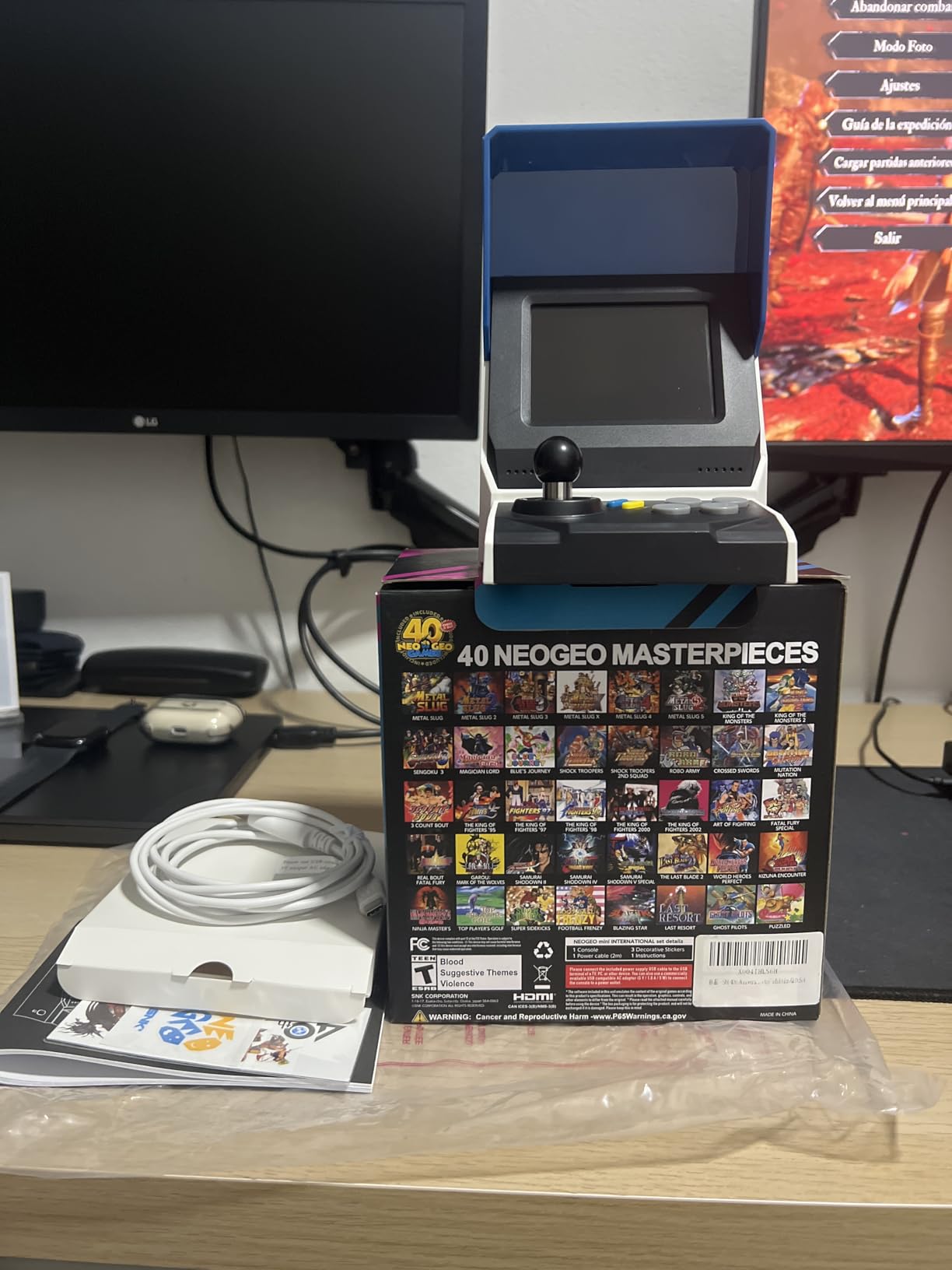 SNK 40th Anniversary NEOGEO MINI Arcade Console, 3.5