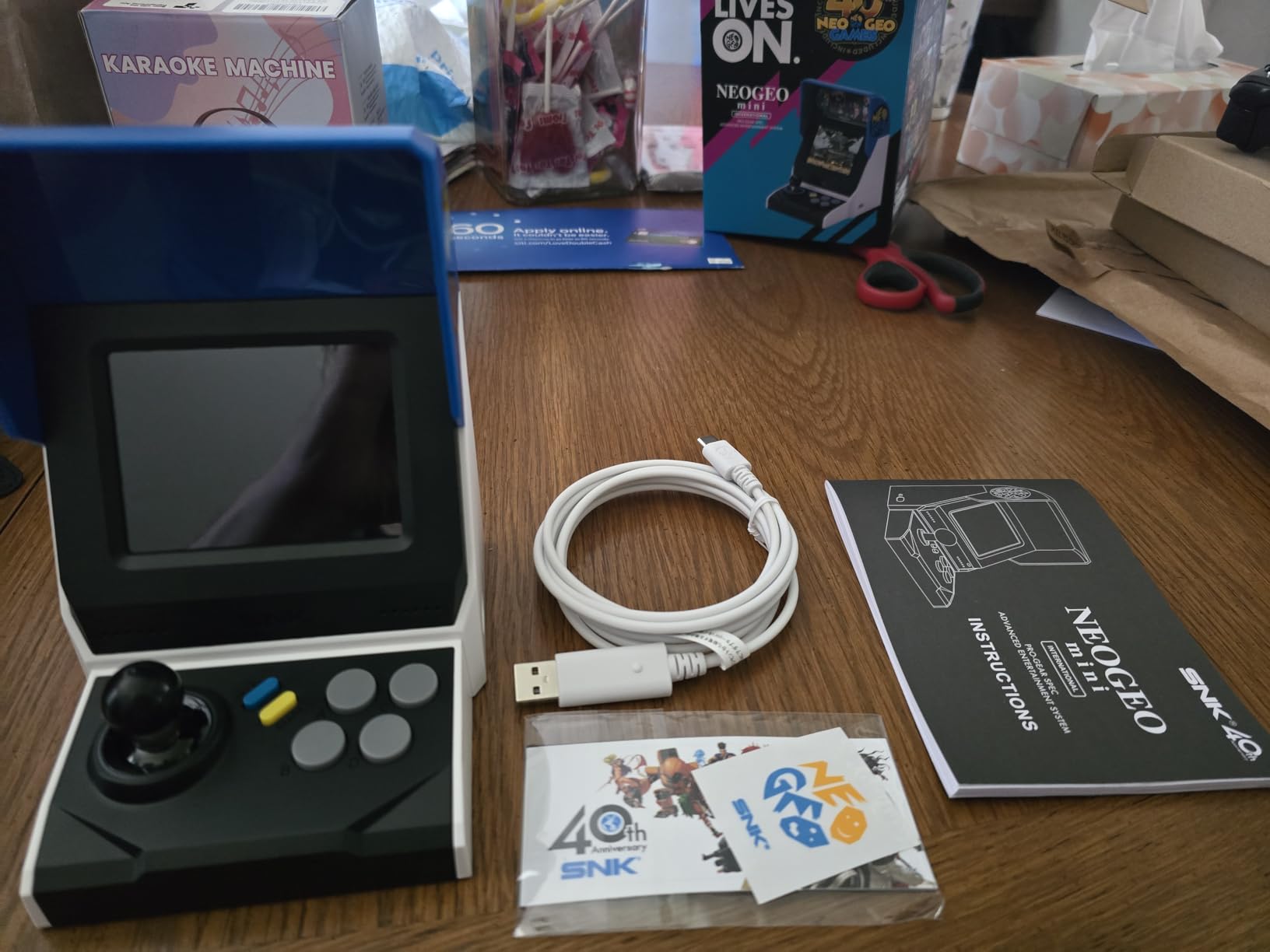 SNK 40th Anniversary NEOGEO MINI Arcade Console, 3.5