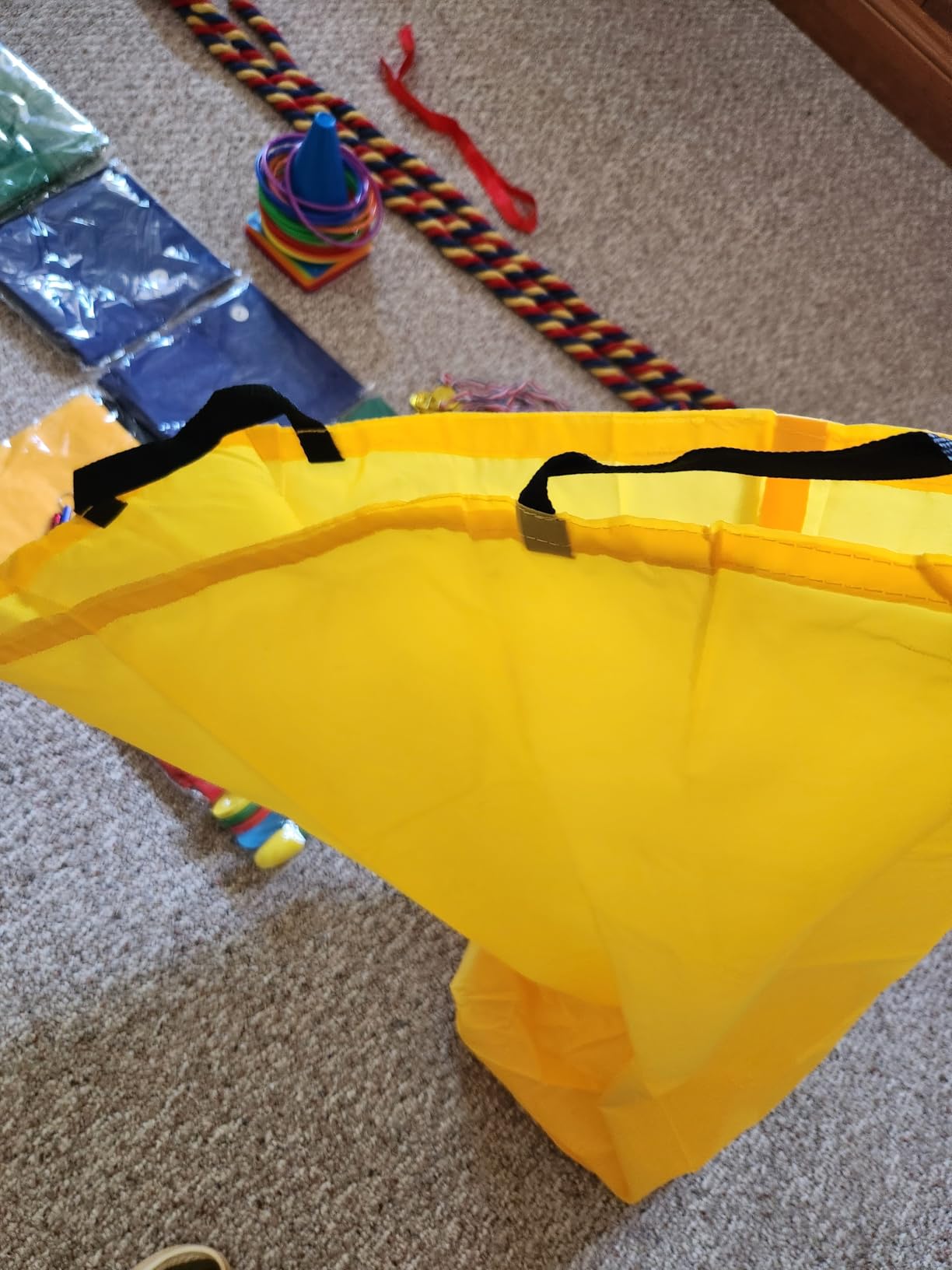 Redllo 87 Pcs Carnival Outdoor Games Potato Sack Race Bags for Kids Adults Bean Bags Ring Toss 3 Legged Relay Race Tug of War Rope Backyard for Birthday Party Field Day Family Christian Church Games customer photo 1