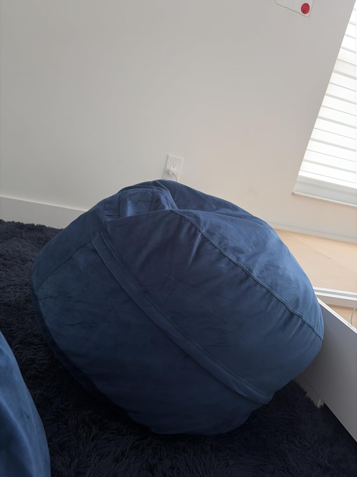 Hobestluk Bean Bag Chairs 2.5FT Bean Bag Chair with Memory Foam Filled & Machine Washable Cover,Beanbag Chair, Small Bean Bag Chairs for Playroom, Living Room, Bedroom customer photo 2