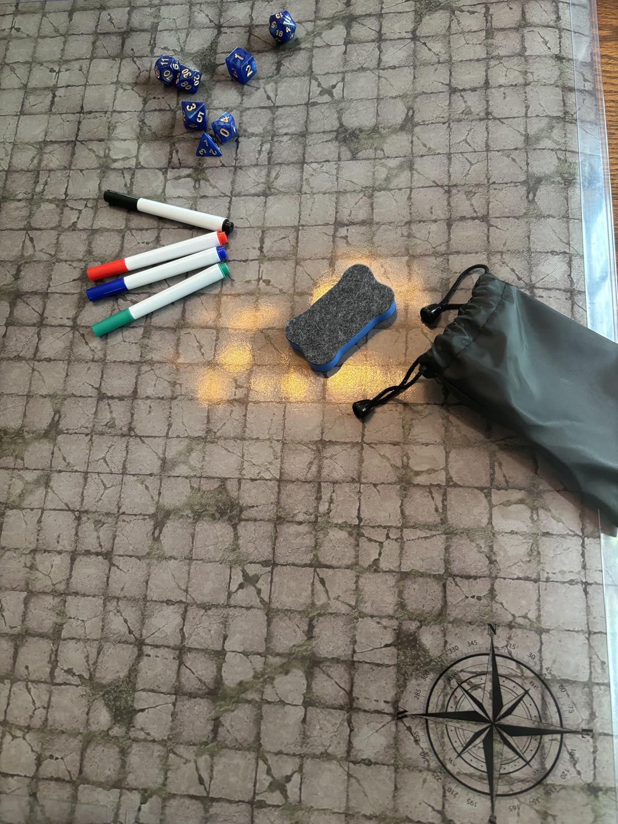Dungeons and Dragons Starter Set - Ultimate DND Battle Map Bundle with 6 Terrains 24x36 Game Grid Mat, Dry Erase Markers, Dice customer photo 1