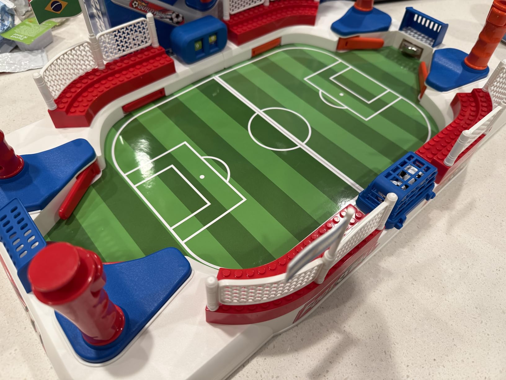 Mini Foosball Table Game for Kids Soccer Game Set Gifts Boys Toy Football Games Board for Indoor Sports Game Room Pinball Interactive Birthday Gift Toys for 3 4 5 6 7 8-12 Year Old Family Gatherings customer photo 2