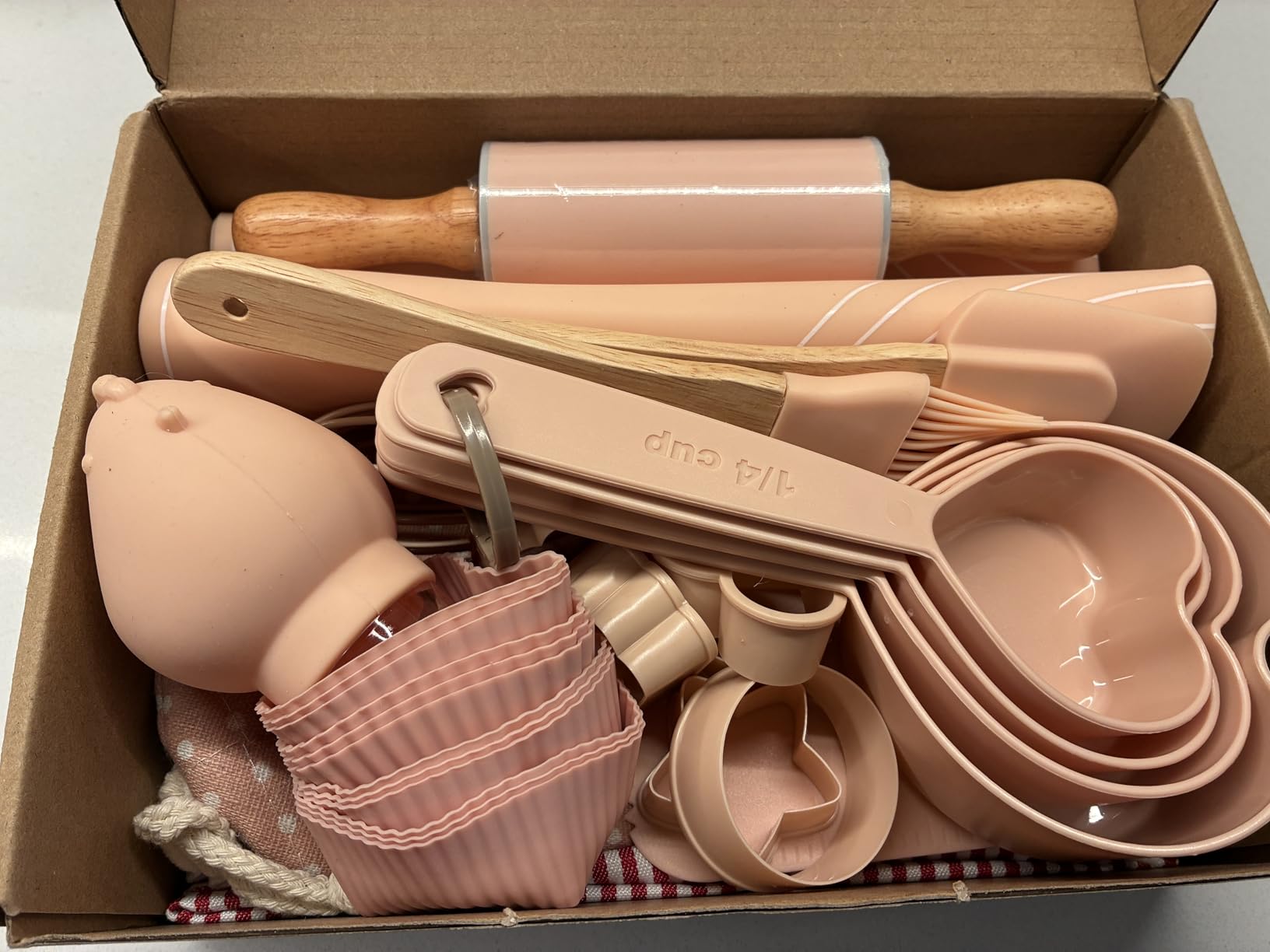 Ultimate Baking Kit for Kids - 38 Piece Kitchen Tools, Food Grade Silicone, BPA/BPS Free - Real Cooking Set for Ages 8-12 - Girls Boys Birthday Stocking Stuffer - Sage Green customer photo 1