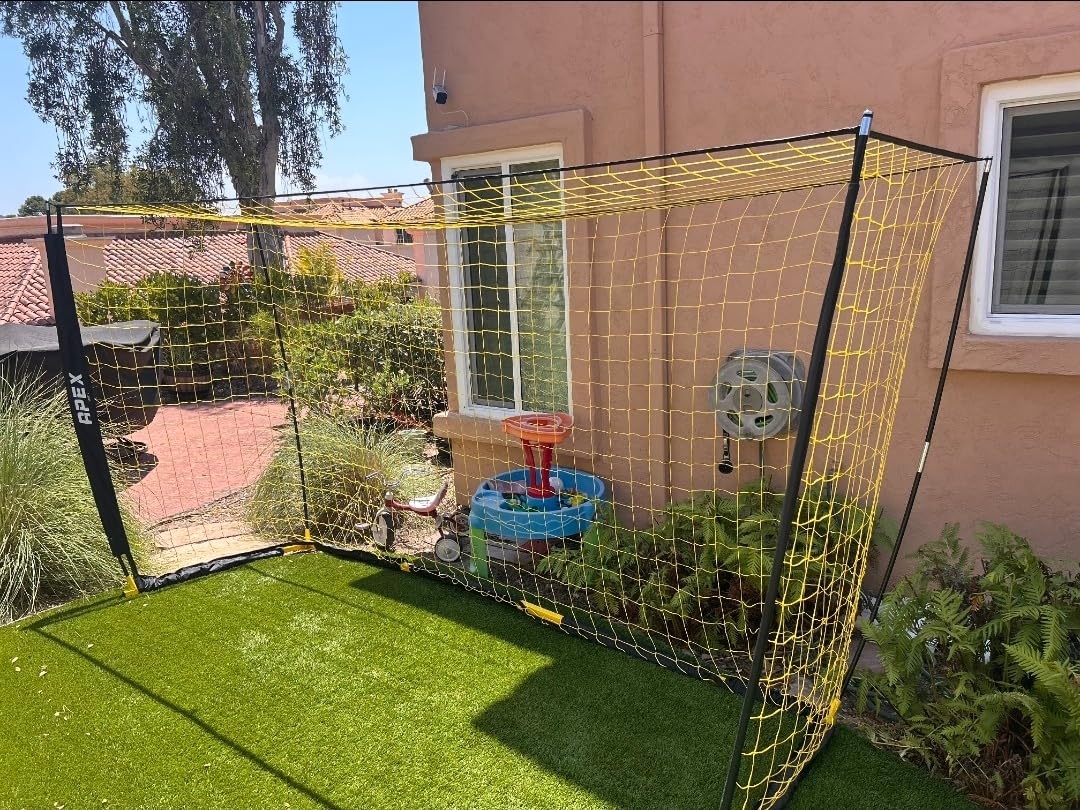Apex Sports 12x6 FT Soccer Goal with Precision Target - Portable Soccer Net with Removable 10-Hole Target, Portable Design, Quick Setup, Ground Stakes & Collapsible Frame for Indoor/Outdoor Training customer photo 1