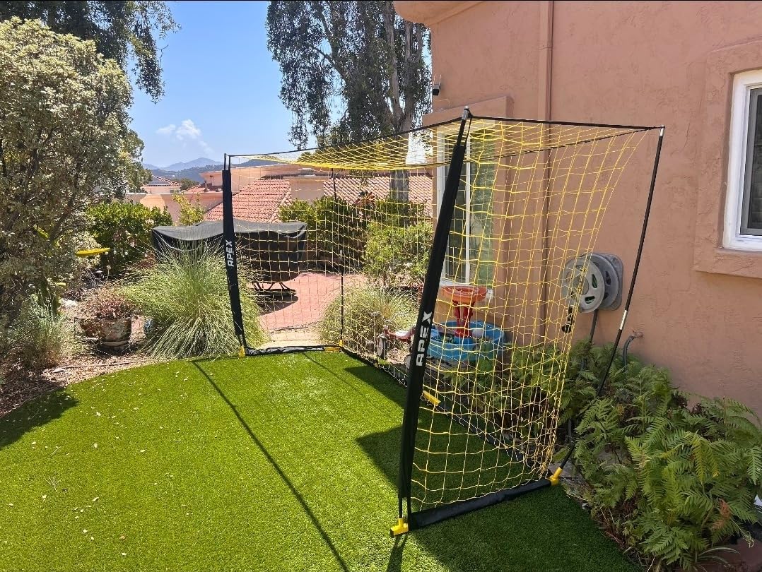 Apex Sports 12x6 FT Soccer Goal with Precision Target - Portable Soccer Net with Removable 10-Hole Target, Portable Design, Quick Setup, Ground Stakes & Collapsible Frame for Indoor/Outdoor Training customer photo 2