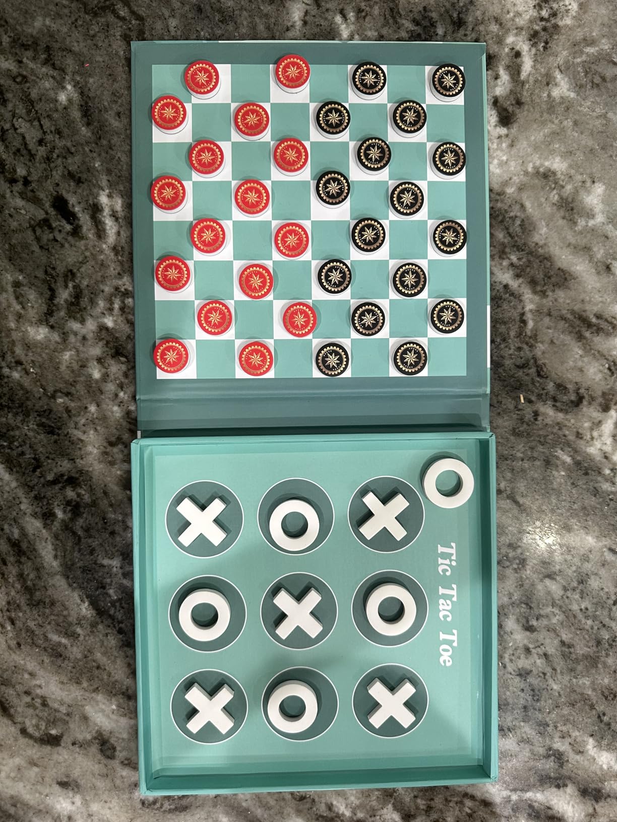 2-in-1 Magnetic Checkers & Tic-Tac-Toe Board Game | Travel Activities for Kids | Foldable Plane and Car Games | Family Fun Travel Essentials for Boy and Girl Over 3 Years customer photo 1