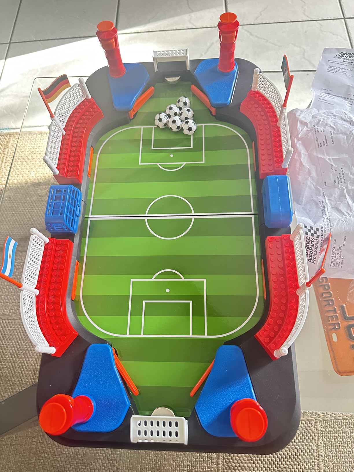 Soccer Toy for Kids - Table Top Foosball Game for 3 4 5 6 7 8-12 Year Old Kids - Interactive Soccer Gift - Mini Football Table Game with Goal Bell, Score Counter & 6 Balls - Easy Set-up Gift customer photo 1