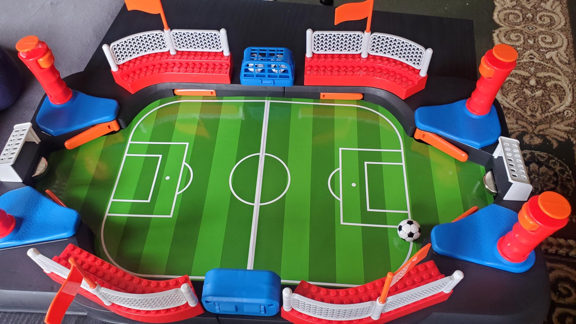 Soccer Toy for Kids - Table Top Foosball Game for 3 4 5 6 7 8-12 Year Old Kids - Interactive Soccer Gift - Mini Football Table Game with Goal Bell, Score Counter & 6 Balls - Easy Set-up Gift customer photo 2