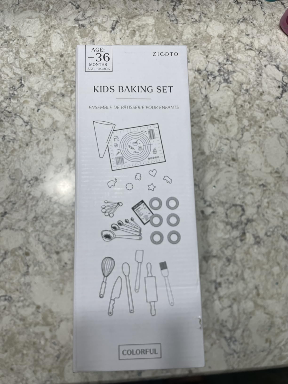 Wooden Baking Set for Kids - A Complete Set of Real Kitchen Utensils Gives Toddlers a Fun Cooking Experience customer photo 2