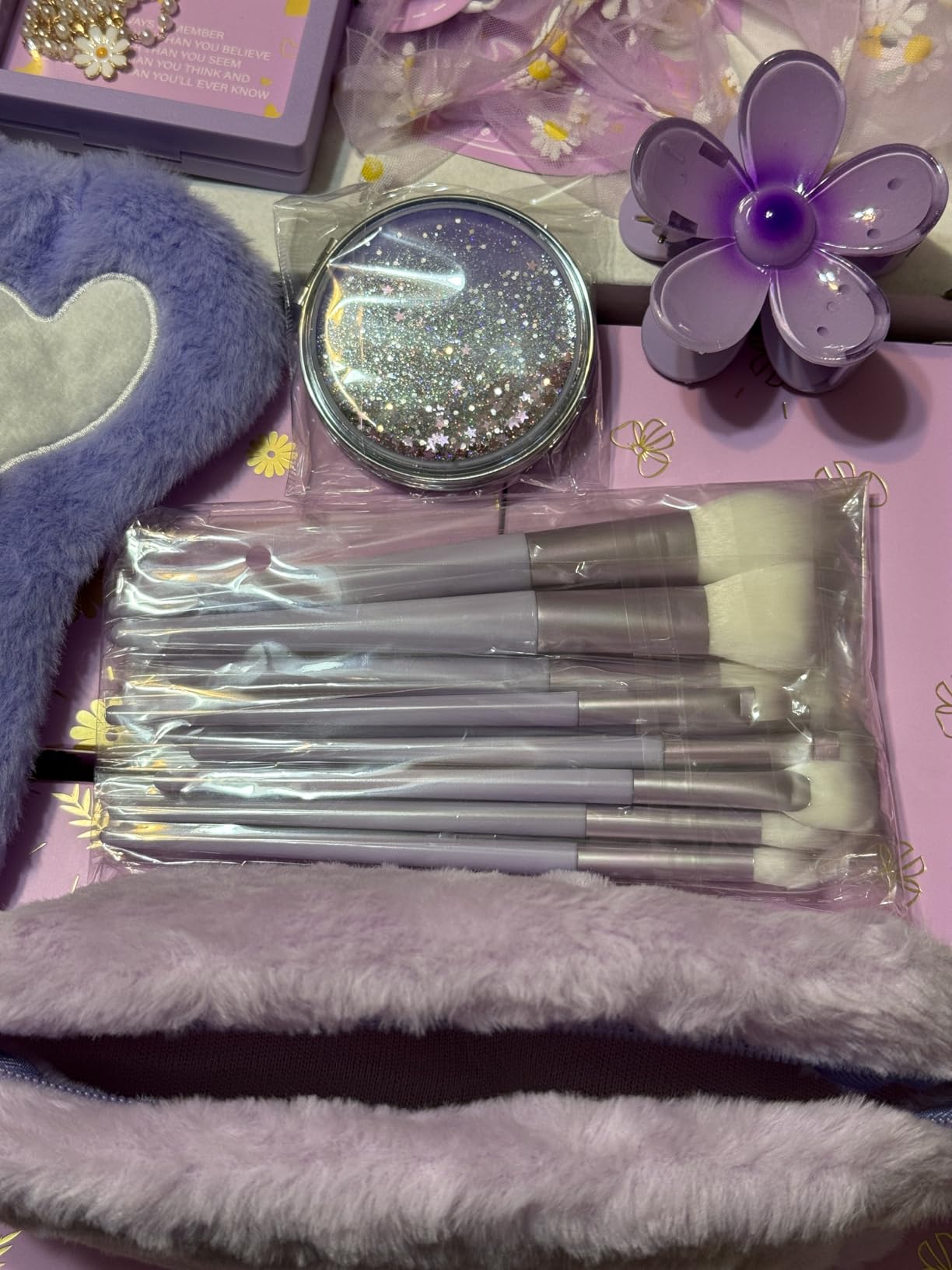 Teen Girl Gifts Trendy Stuff, Easter Basket Gifts for Tween & Teen Girls - 11 PCS Birthday Gifts, w/Inspiring Tasks & Makeup Bag, Curated Empowering Wrapped Bow Gift Sets for Daughter Niece Sister customer photo 1