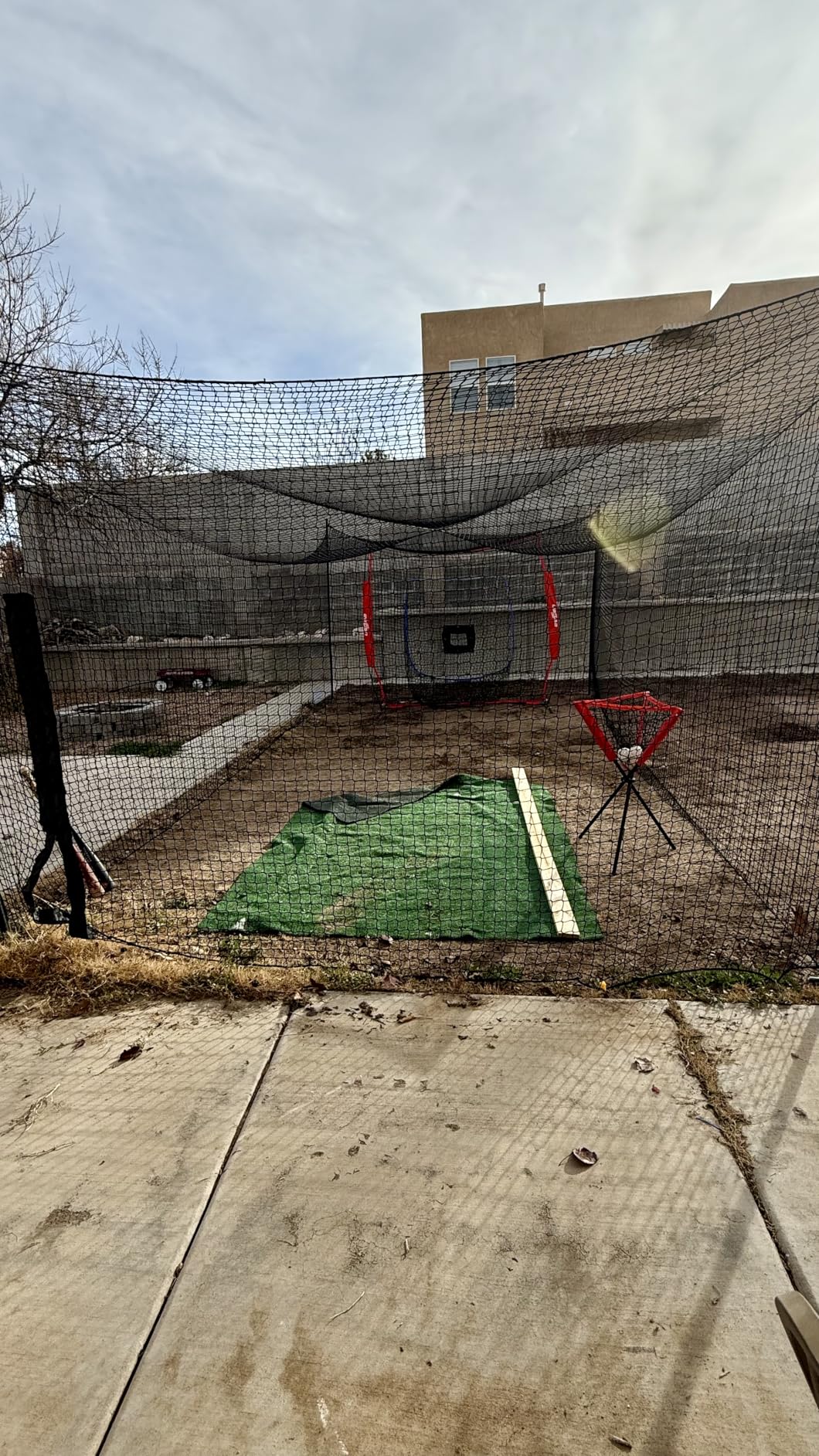 Upgraded Baseball Batting Cage Net and Metal Frame, 22x12x8FT Baseball & Softball Cage Nets with Steel Poles Frame, Portable Enclosed Batting Hitting Cages for Backyard Training Outdoor customer photo 1