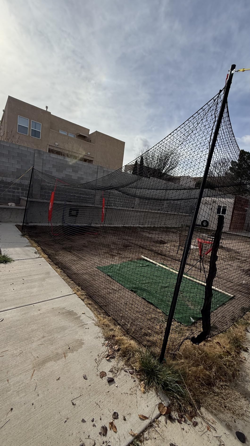 Upgraded Baseball Batting Cage Net and Metal Frame, 22x12x8FT Baseball & Softball Cage Nets with Steel Poles Frame, Portable Enclosed Batting Hitting Cages for Backyard Training Outdoor customer photo 2