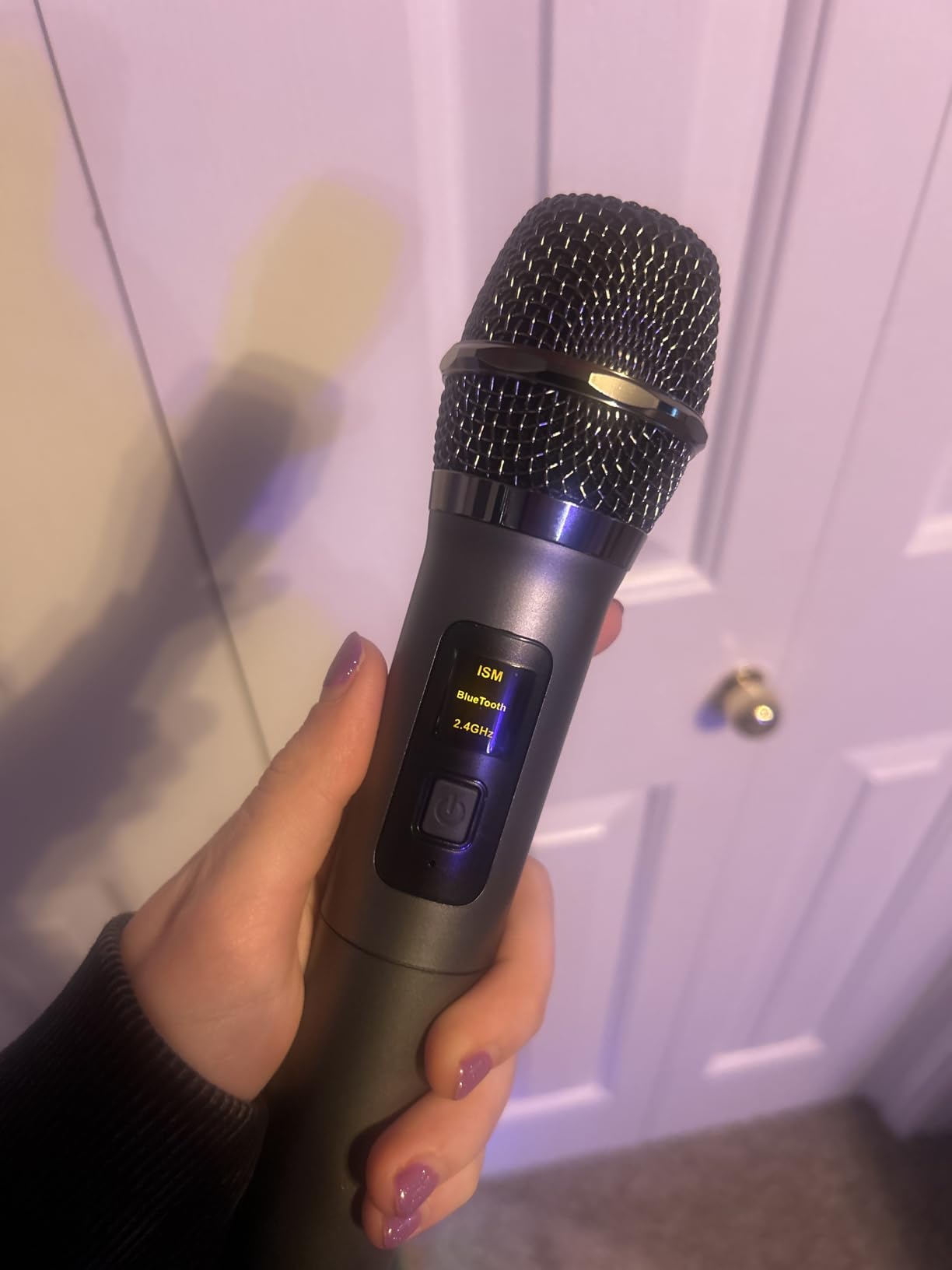 Karaoke Machine with 2 Wireless Rechargeable Microphones, Portable Bluetooth Speaker for Adults & Kids, PA System with Lights Supports TWS/TF Card/USB/AUX for Home Party customer photo 1