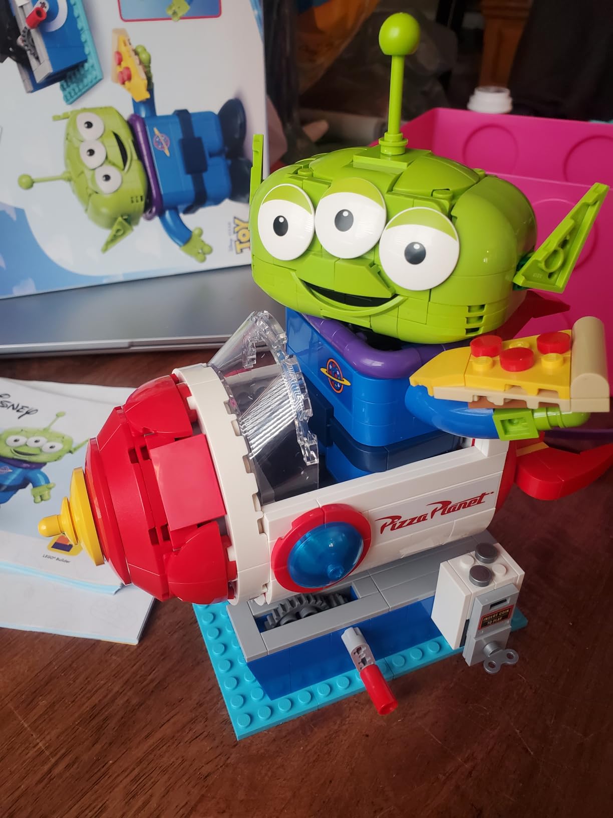 LEGO Disney and Pixar Toy Story Alien with Pizza Planet Rocket Ride - Building Toy for Girls & Boys, Ages 9+ - Disney Gift Idea - Kids Bedroom Decor - 43307 customer photo 2