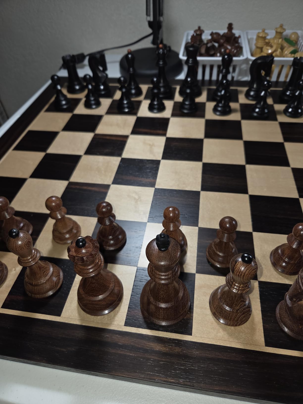 Peradix Wooden Chess Board 18.89 Inch Professional Tournament Chessboard with Storage Bag, Premium Luxury Board Game for Adults, Kids and Family Game Night & Gift Packages, Board Only No Pieces customer photo 2