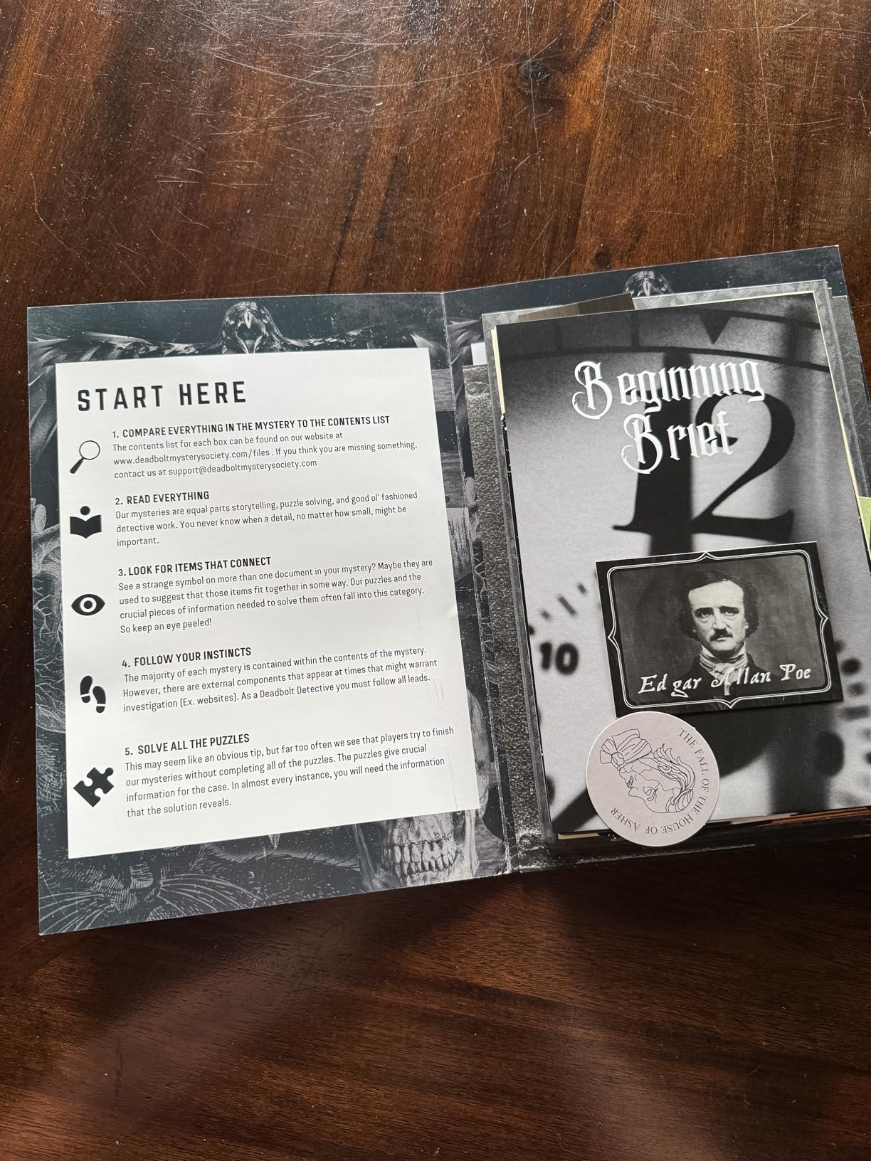 The Deadbolt Mystery Society - The Fall of The House of Asher: Murder Mystery Game - Search for Clues, Solve Puzzles, Eliminate Suspects customer photo 2