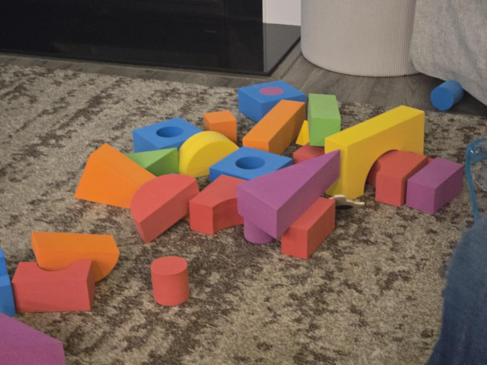 National Geographic Kids Jumbo Foam Blocks - 30-Piece Foam Building Blocks for Toddlers & Preschoolers, Soft Stackable Blocks with Storage Bag, Early Learning & Sensory Building Toy customer photo 2