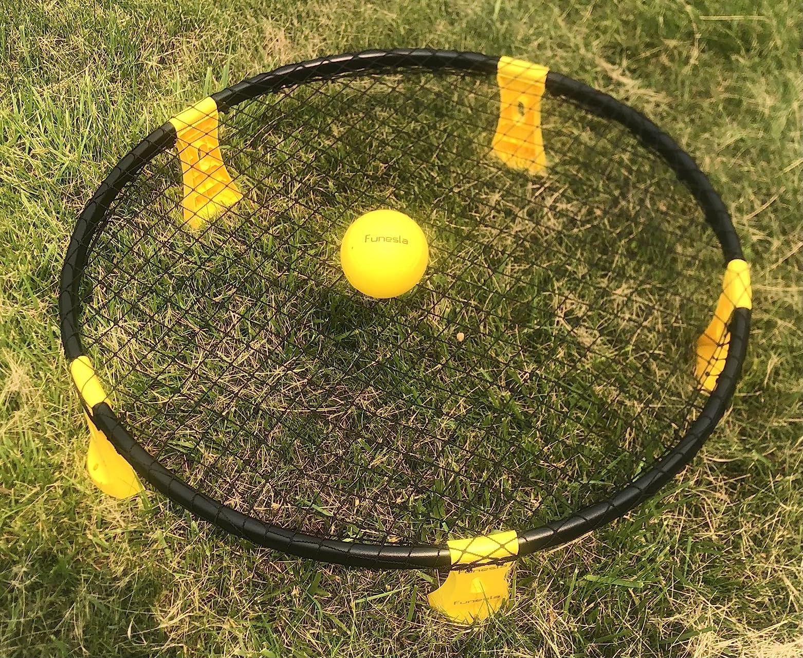 Roundnet Game Set - Outdoor Beach Volleyball Game, Quick Setup Non-Slip Ball Game with Hidden Needle Air Pump & Carry Bag for Beach Backyard Lawn, Park customer photo 1