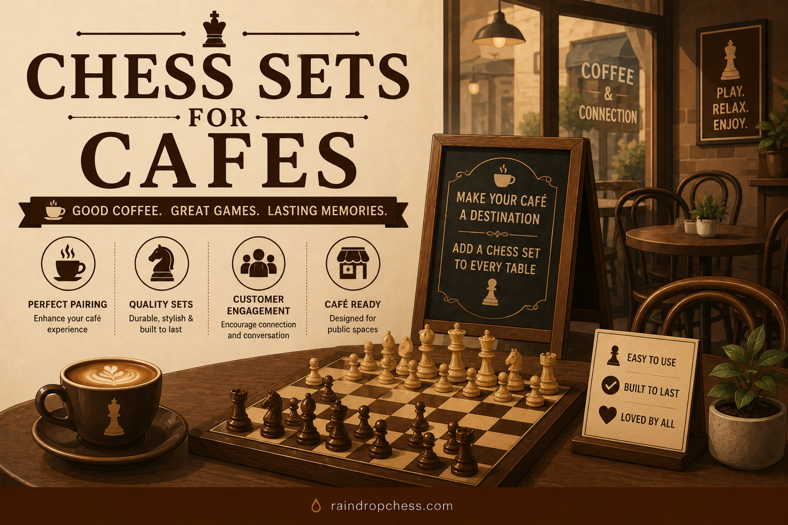 Chess Sets for Cafes