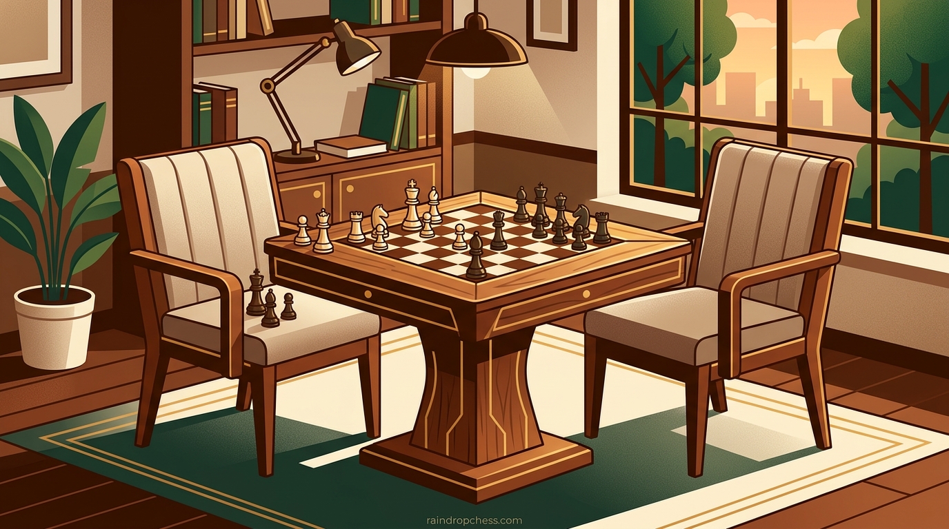 Chess Tables with Chairs