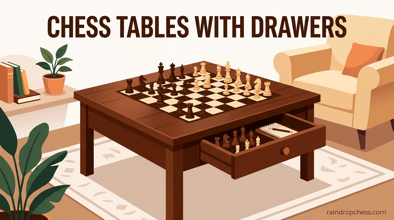 Chess Tables with Drawers