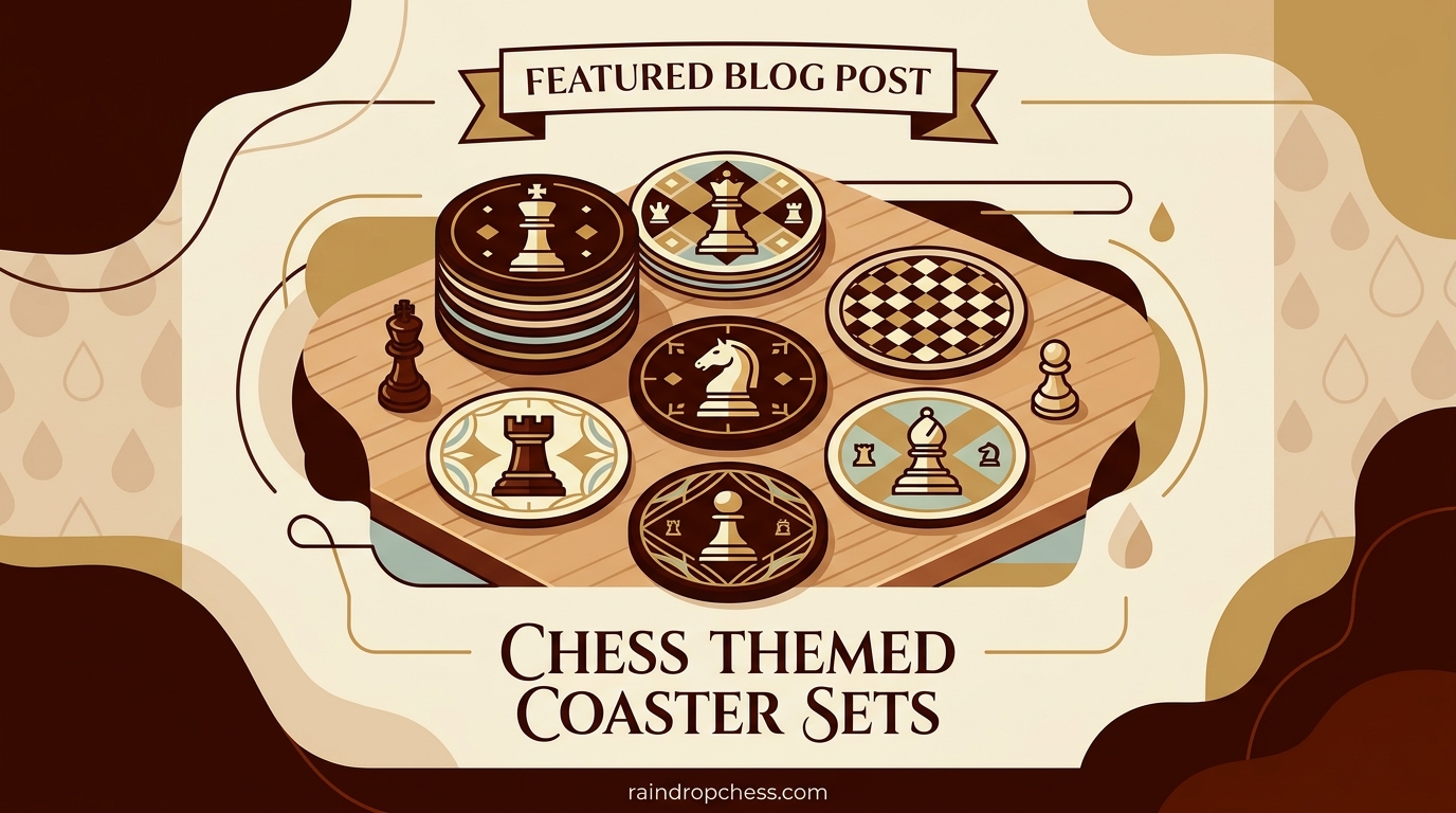 Chess Themed Coaster Sets