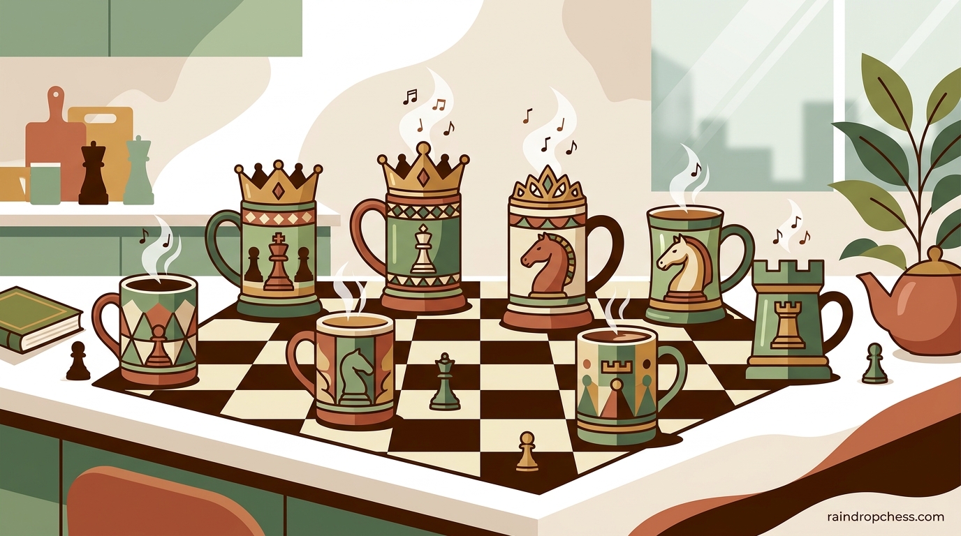 Chess Themed Mugs Sets