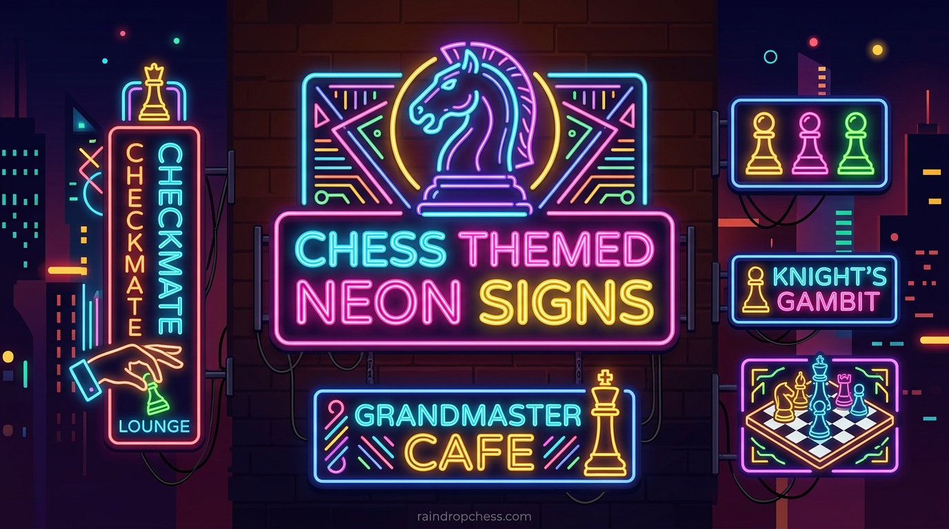 Chess Themed Neon Signs