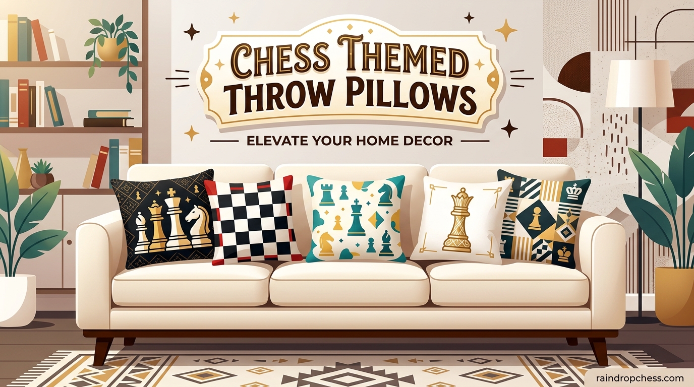Chess Themed Throw Pillows