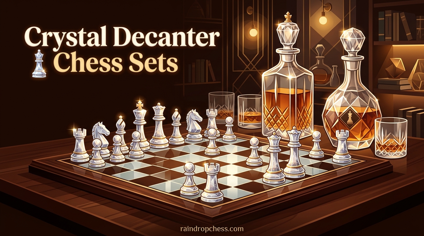 Crystal Decanter Chess Sets